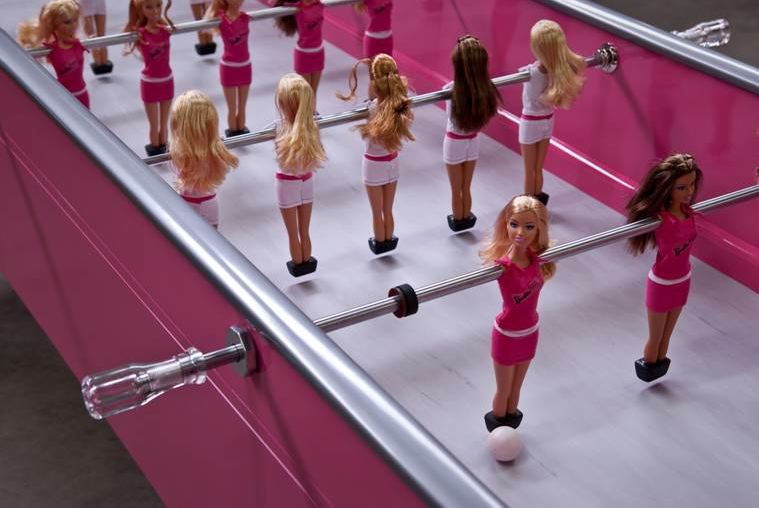 Barbie does Soccer Table