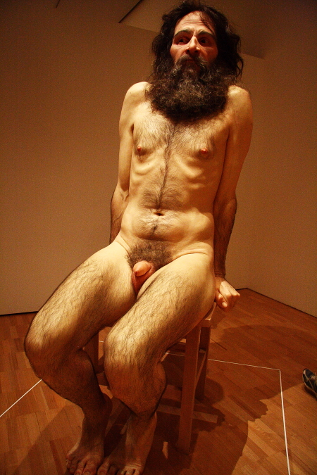 Before the airport run, Ron Mueck