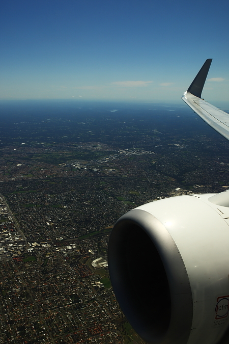 Flying to Adelaide from Sydney