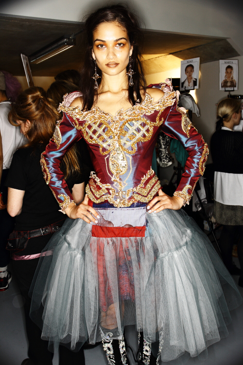 Vivienne Westwood AW12 Fashion Show Paris Backstage