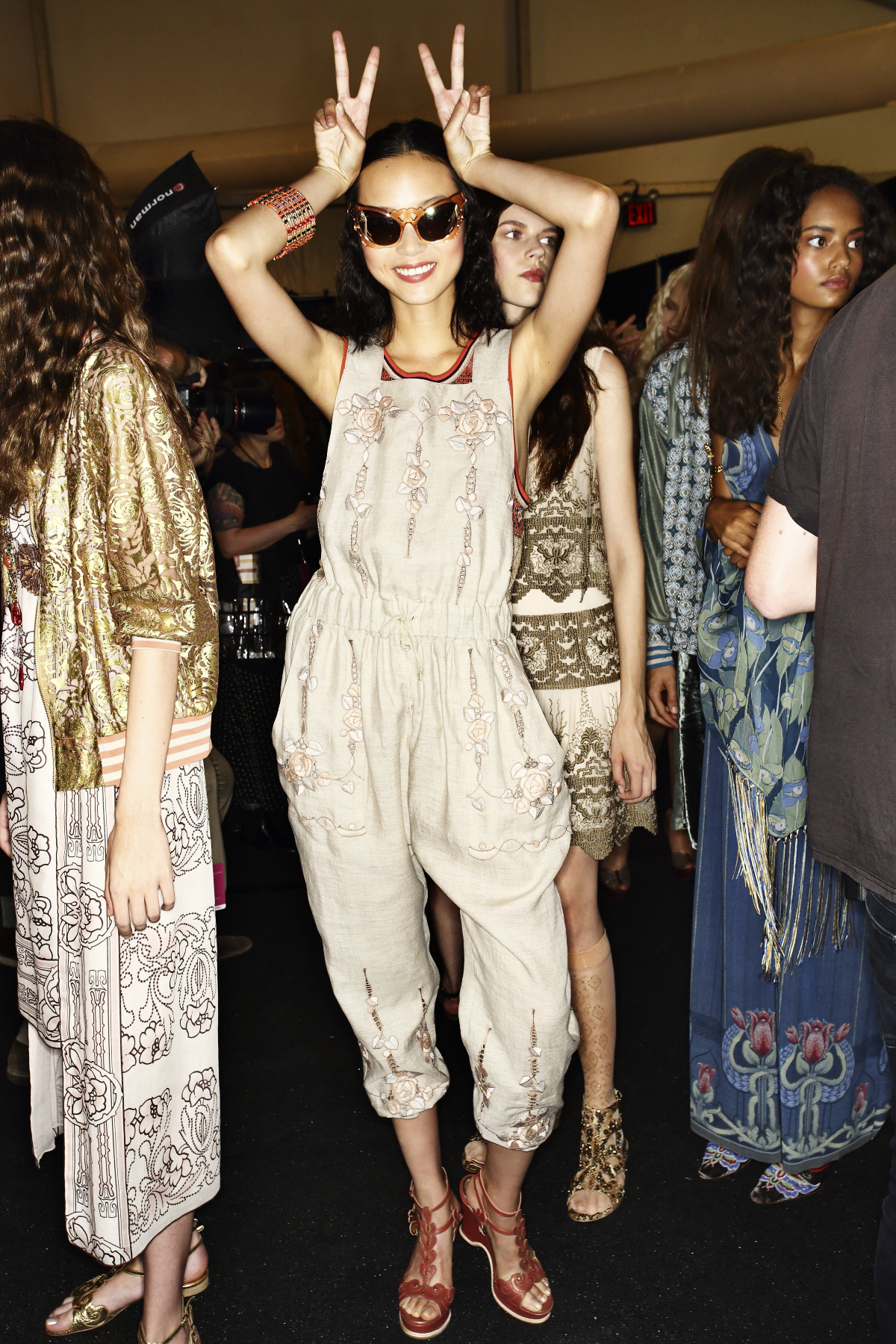 Anna Sui SS14 Fashion Show New York Backstage