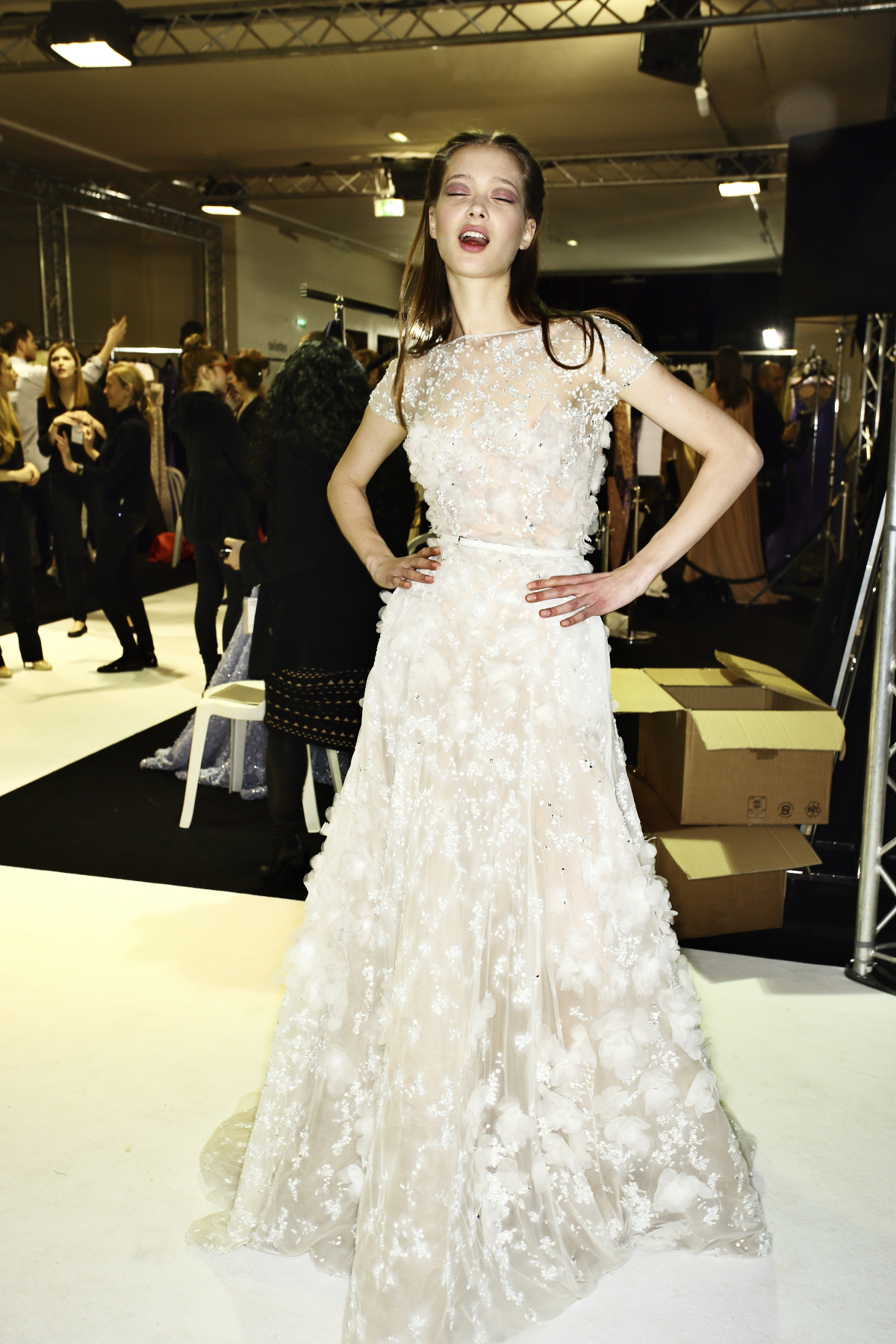 Elie Saab Haute Couture Show Paris Backstage