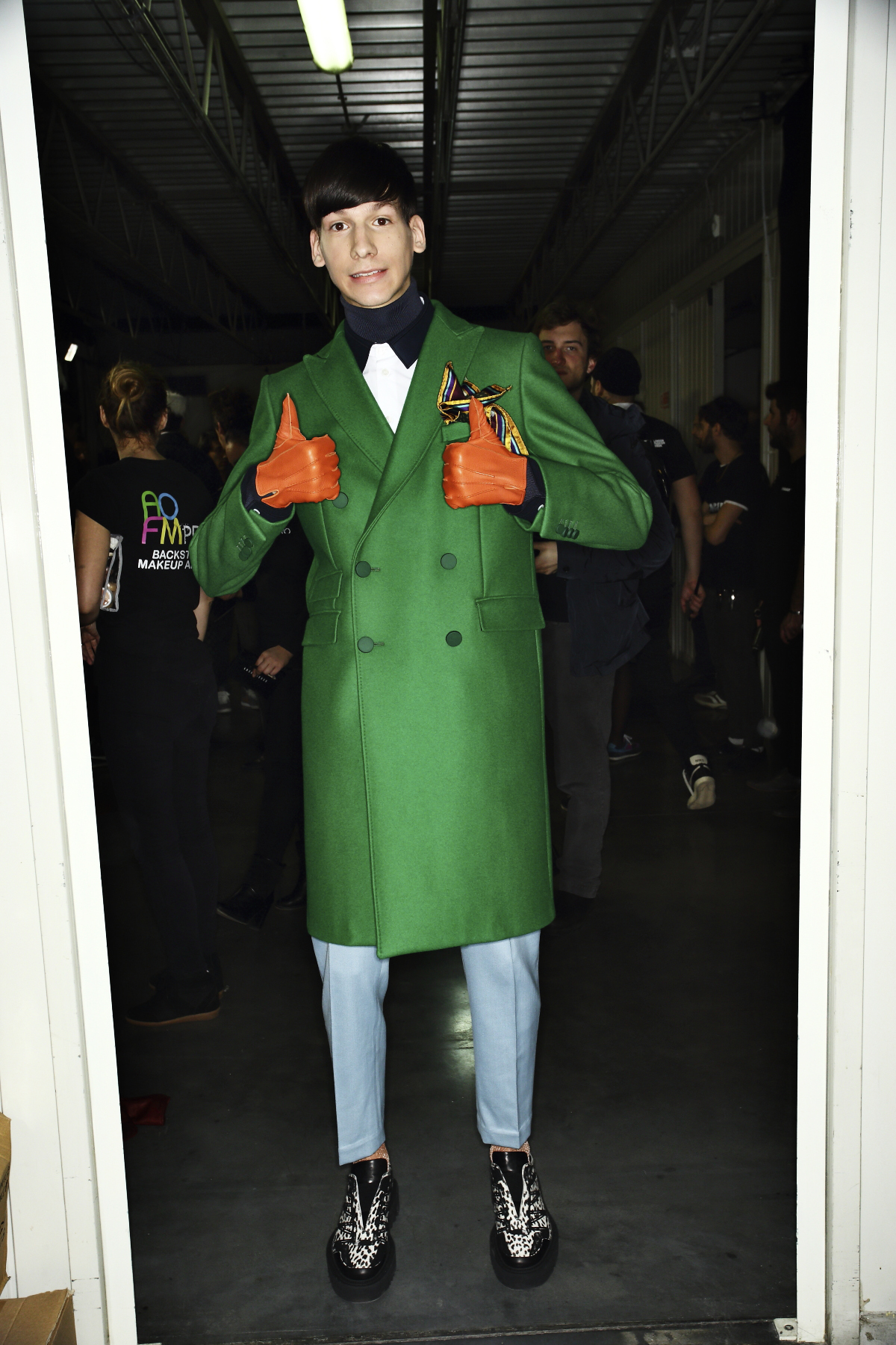 Andrea Pompilio AW14-15 Men Fashion Show Milan Backstage