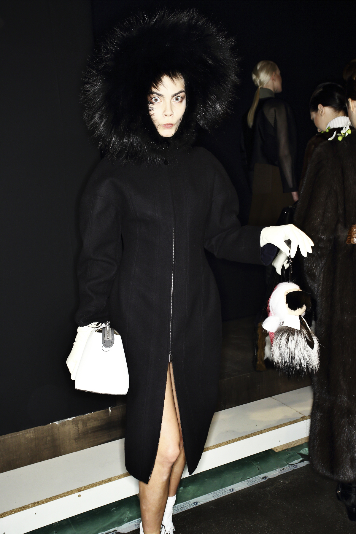 Fendi AW14-15 Fashion Show Milan Backstage