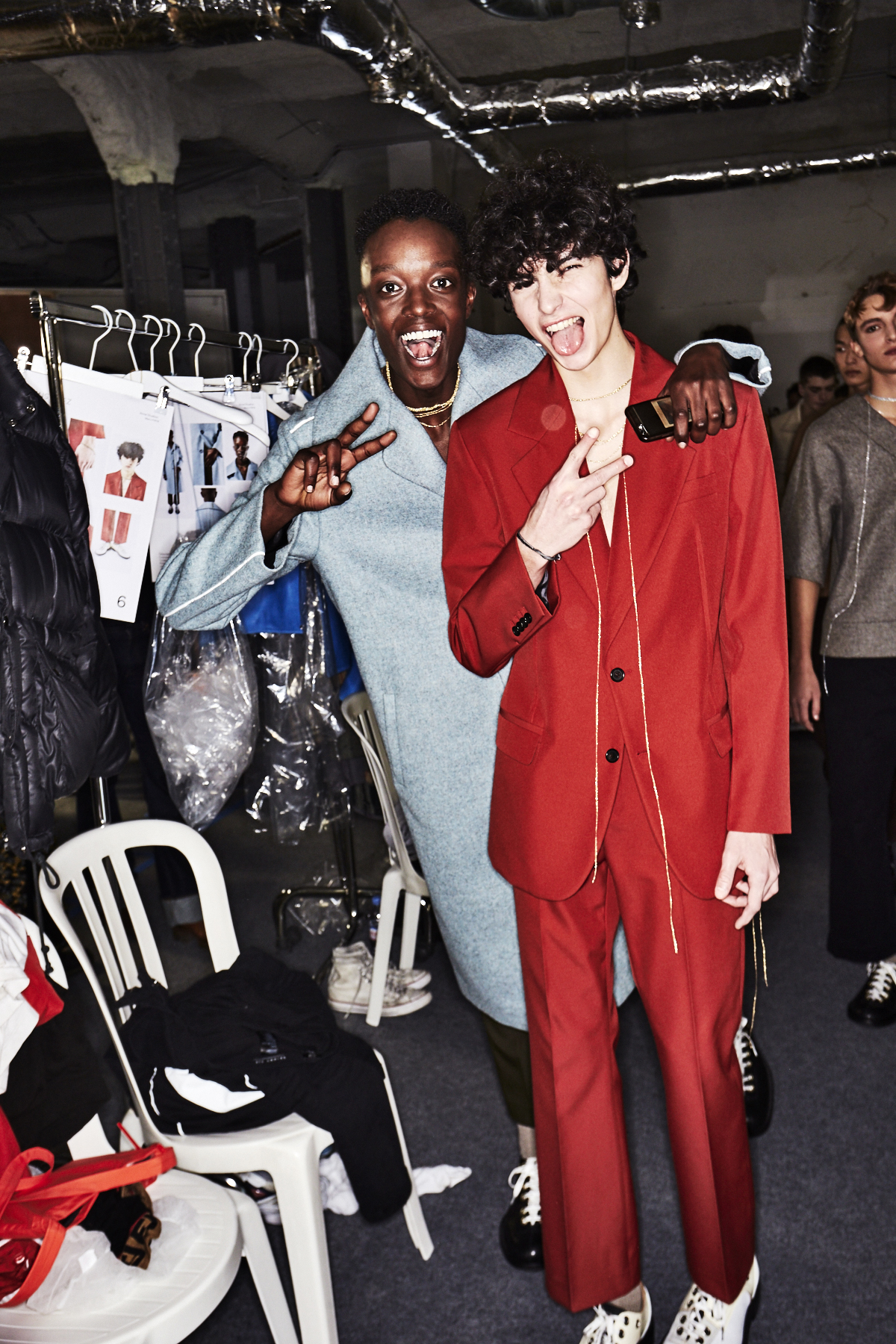 Acne AW1819 Men Fashion Show Paris Backstage
