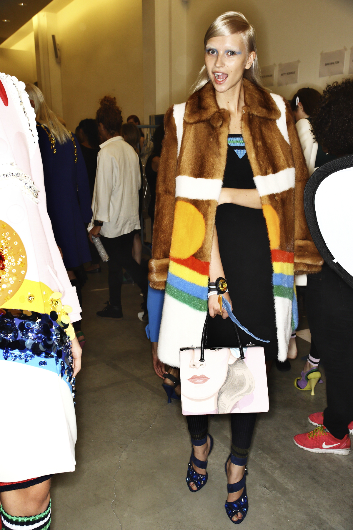 Prada SS14 Fashion Show Milan Backstage