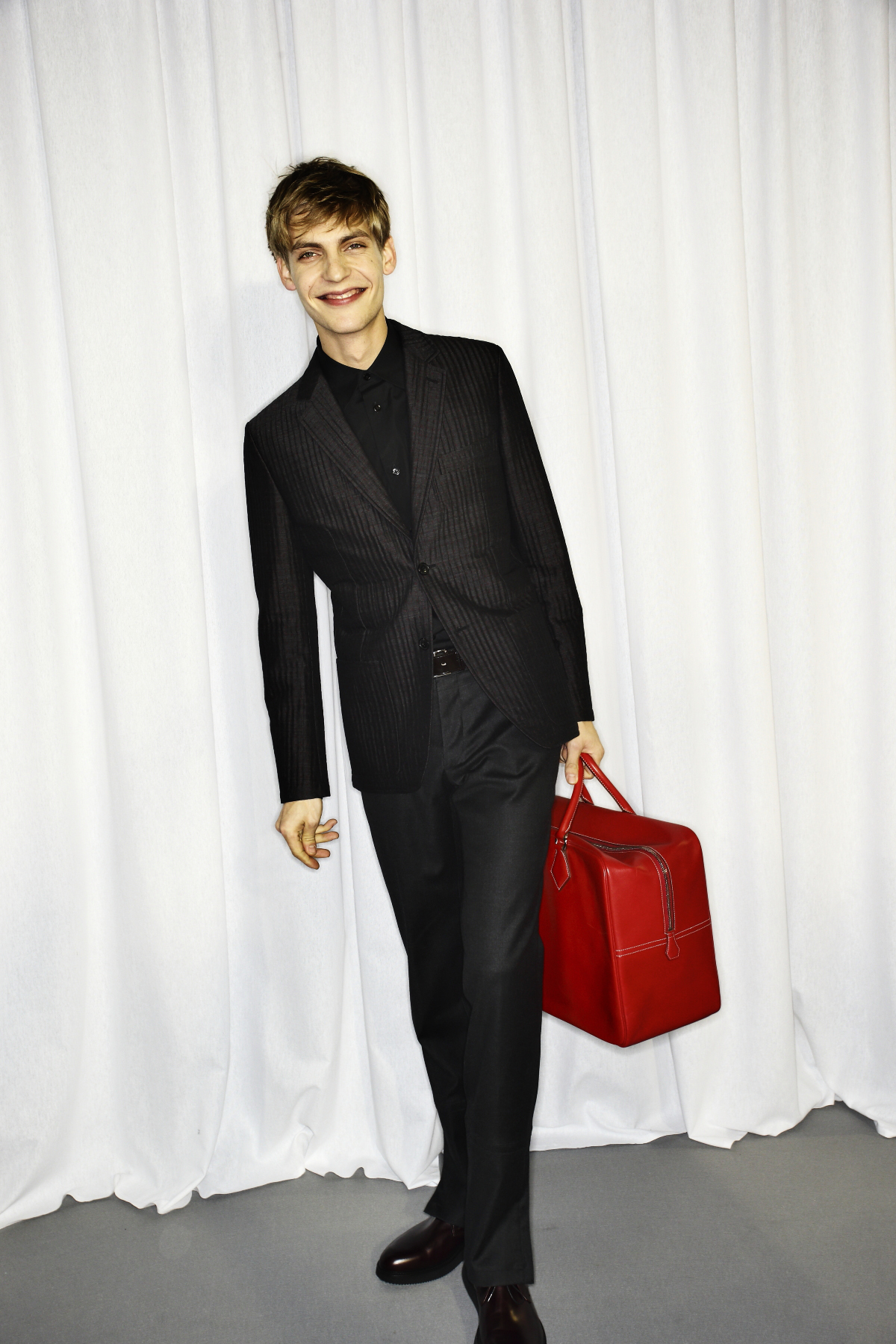 Hermès AW14-15 MEn Fashion Show Paris Backstage