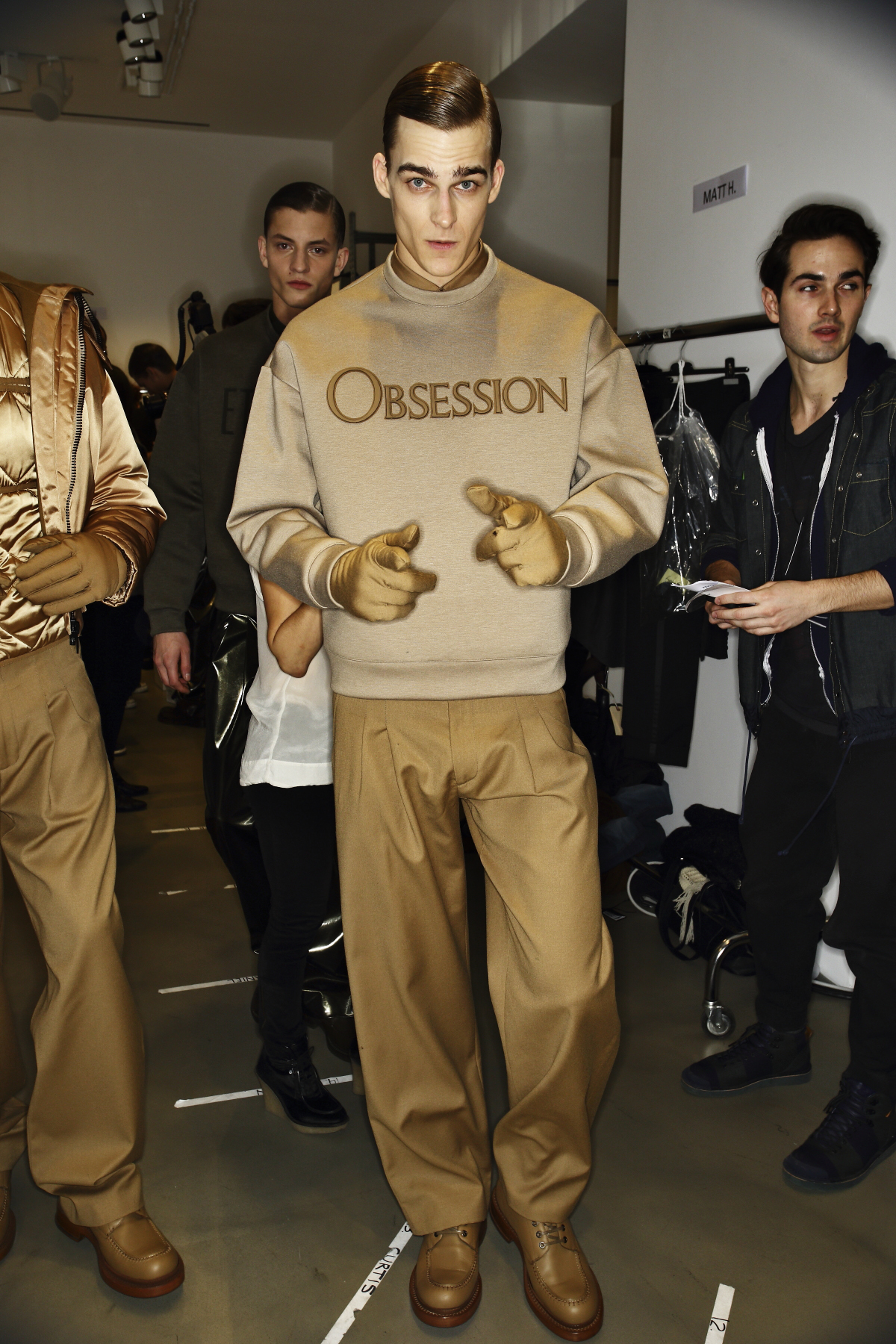 Calvin Klein Collection AW14-15 Fashion Show Milan Backstage