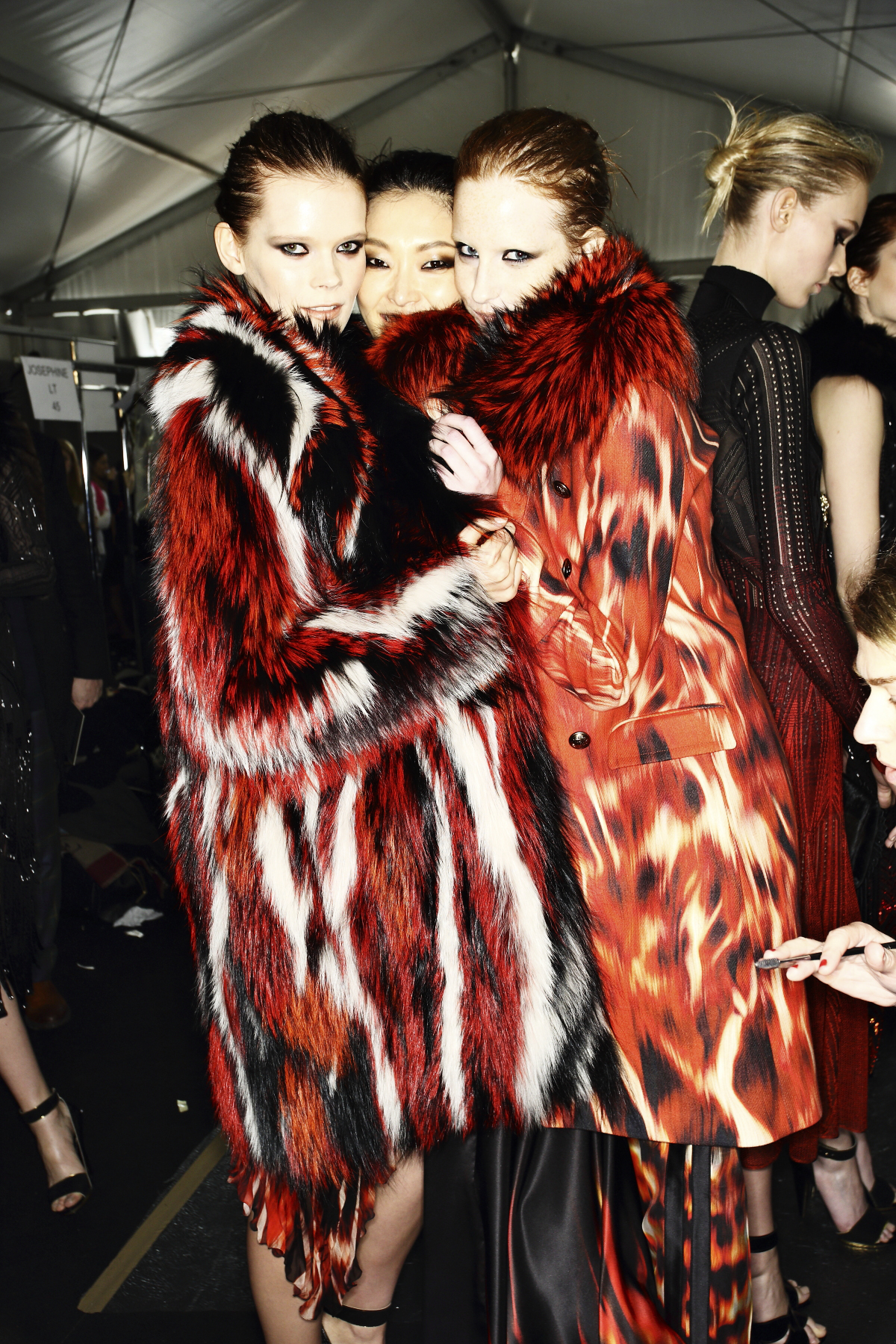 Roberto Cavalli AW14-15 Fashion Show Milan Backstage