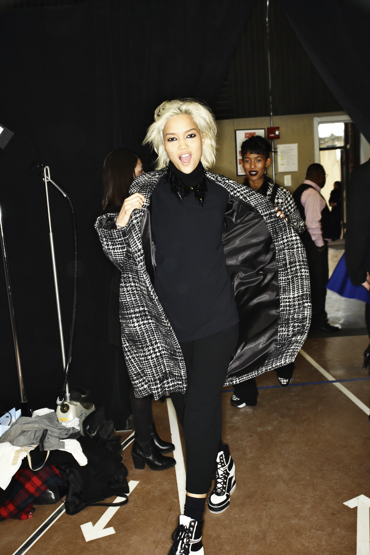 DKNY AW14-15 Fashion Show New York Backstage