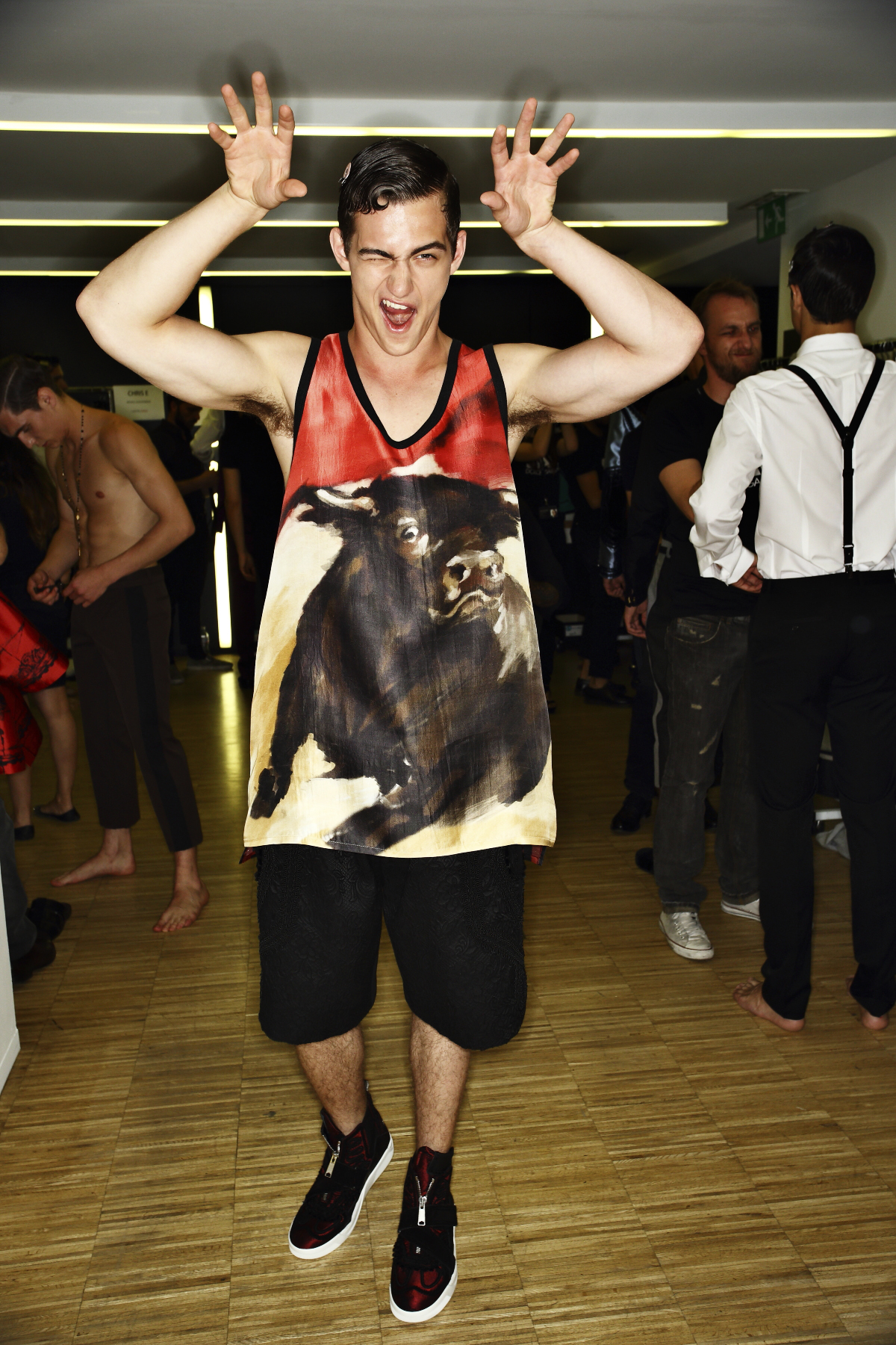 Dolce & Gabbana SS15 Men Fashion Show Milan Backstage