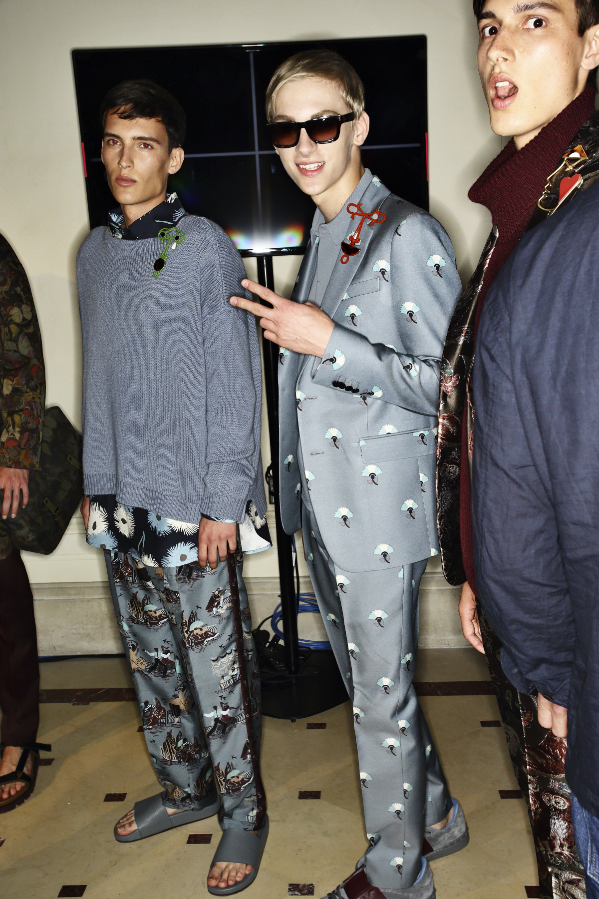 Valentino SS15 Men Fashion Show Paris Backstage