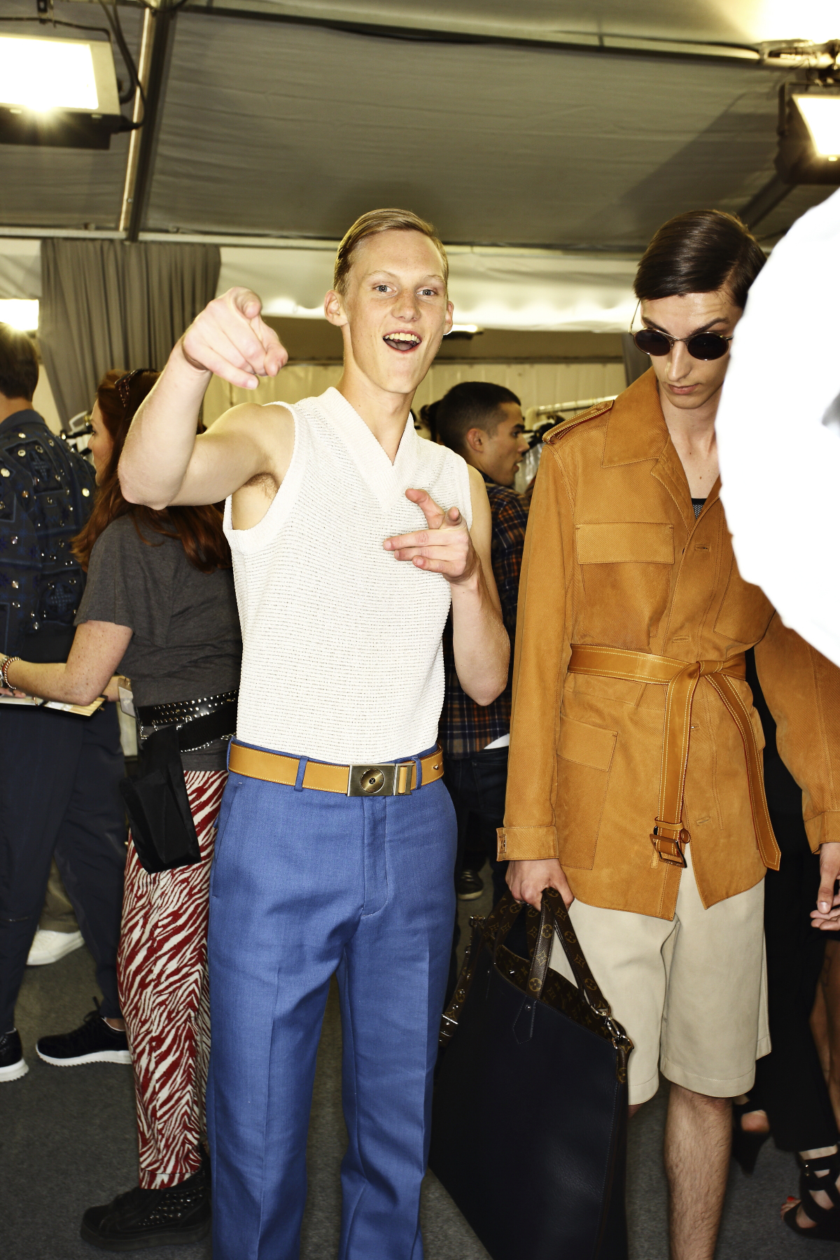 Louis Vuitton, by Kim Jones, SS15 Men Fashion Show, Paris Backstage