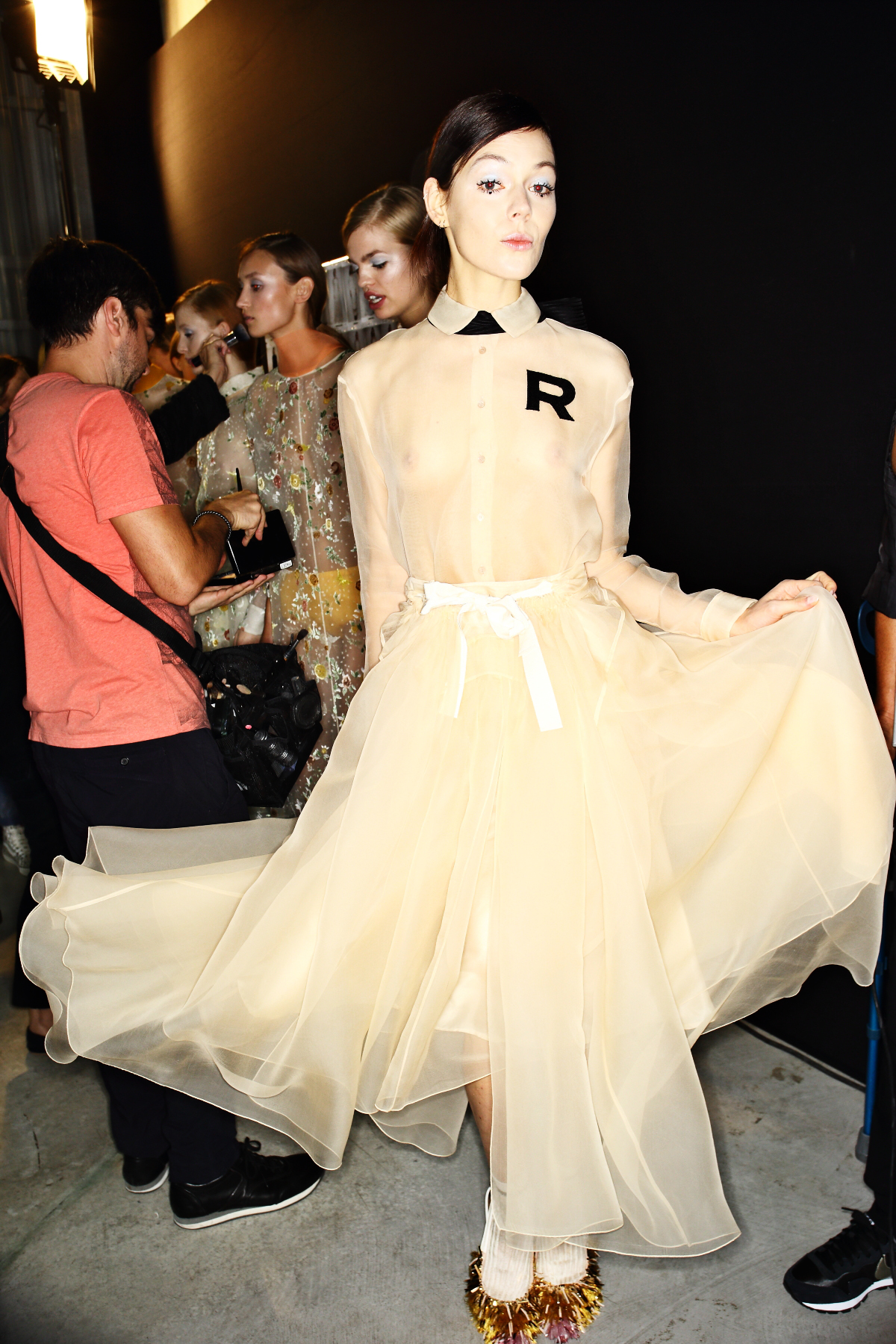 Rochas SS15 Fashion Show Paris Backstage