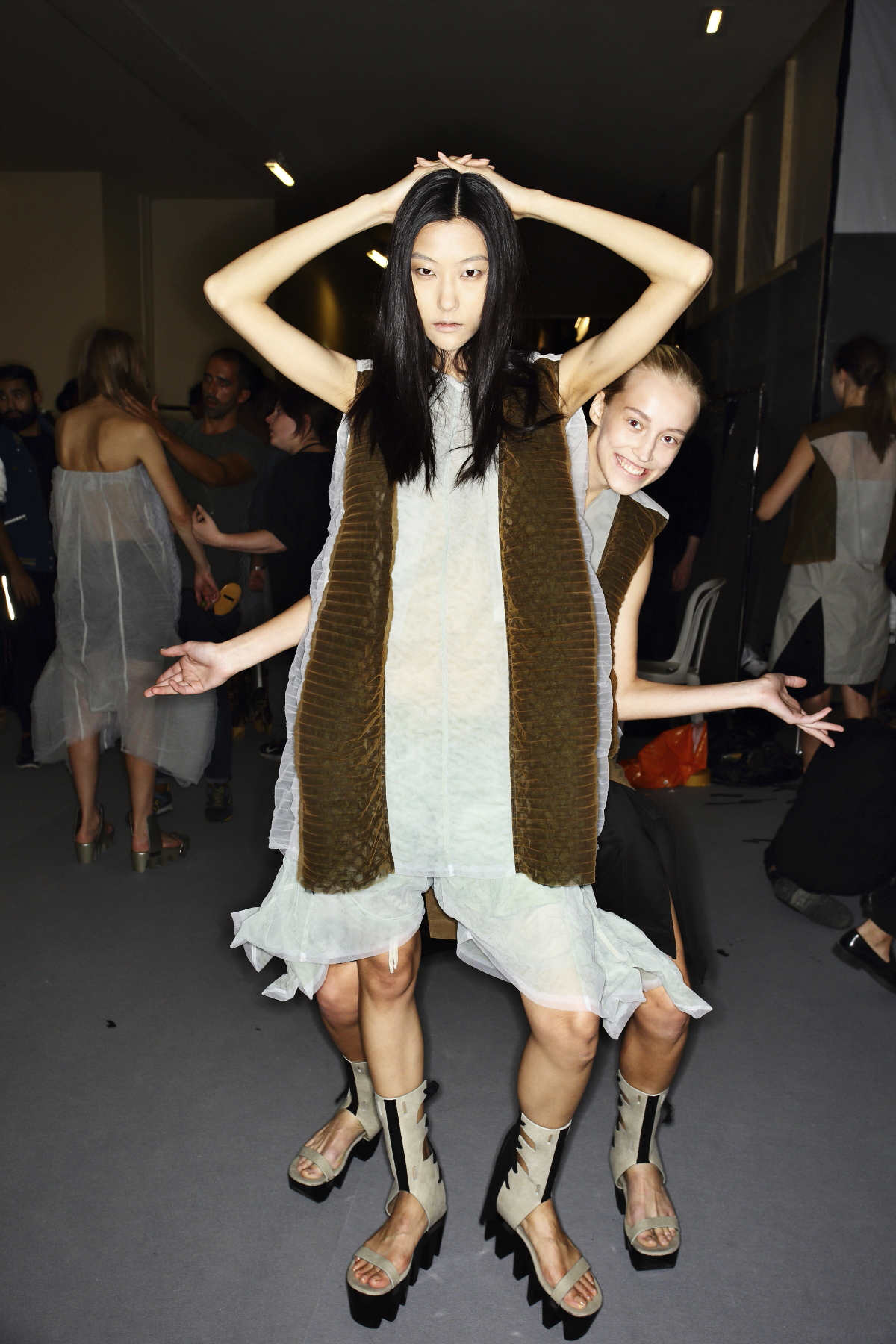 Rick Owens SS15 Fashion Show Paris Backstage