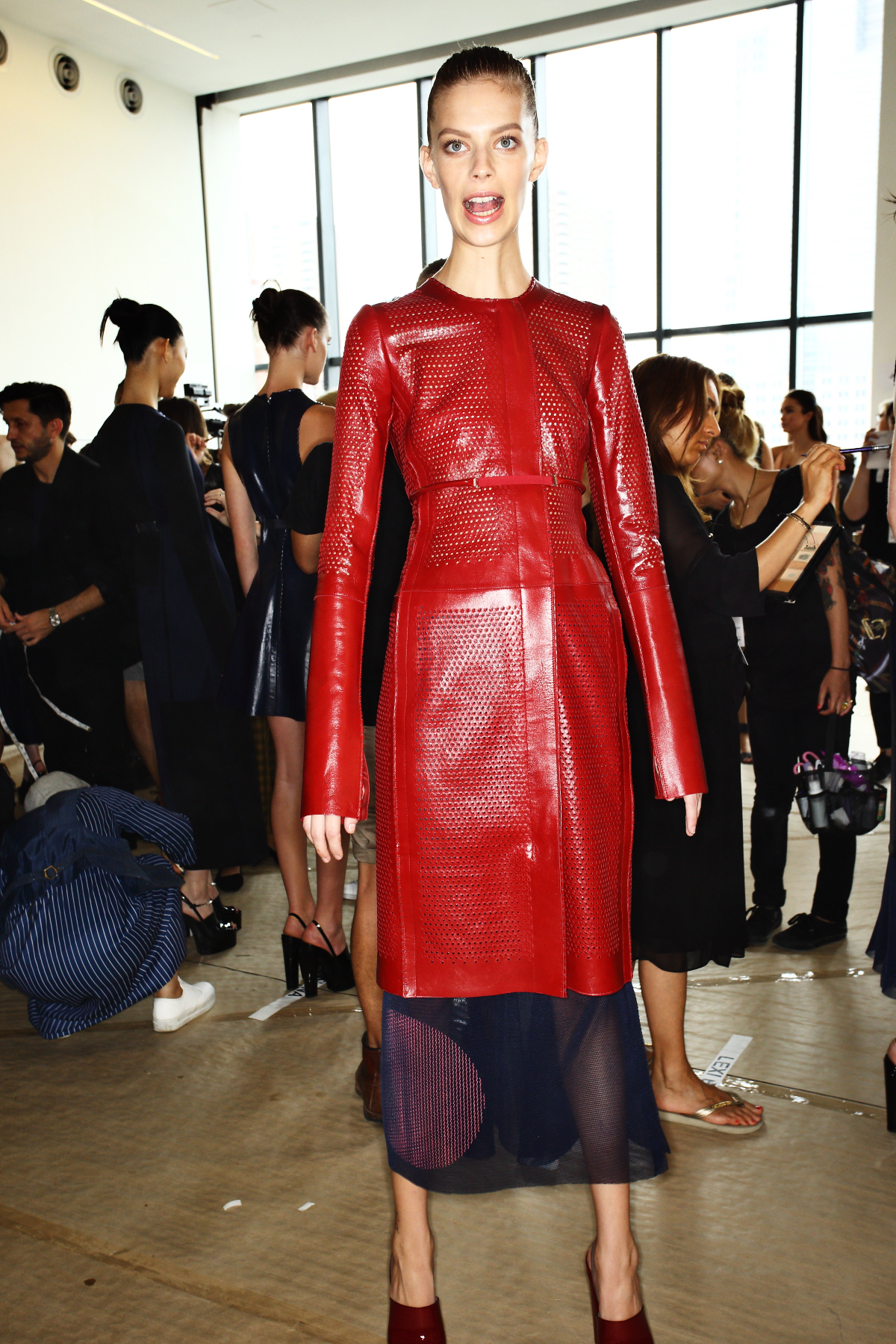 Calvin Klein SS15 Fashion Show New York Backstage