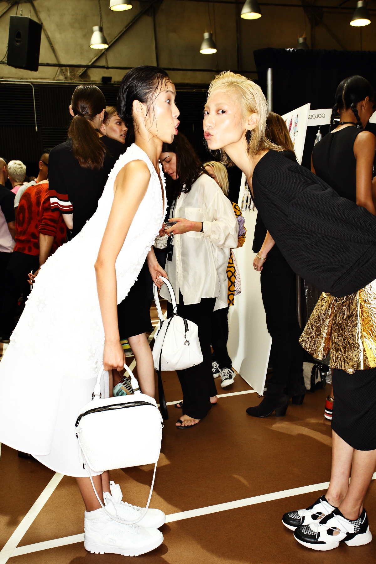 DKNY SS15 New York Fashion Show Backstage