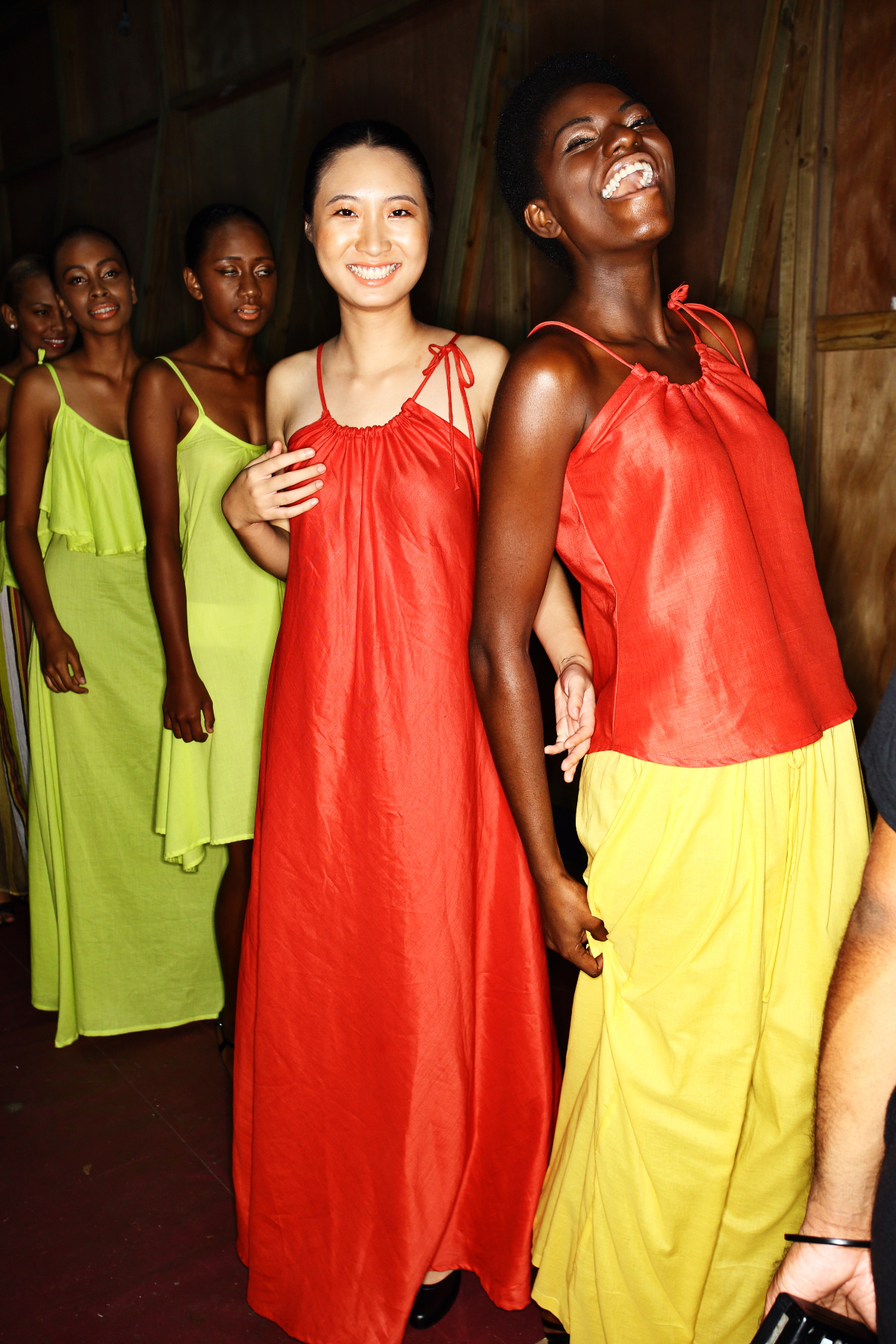 Fiji National University Students Fashion Show Suva Backstage