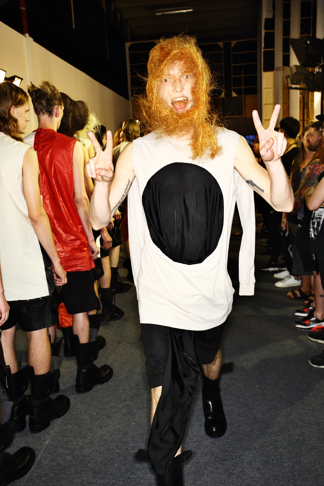 Rick Owens SS16 Men Fashion Show Paris Backstage