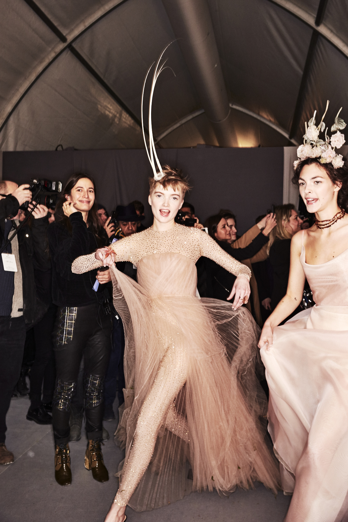 Christian Dior SS17 Haute Couture Show Paris Backstage