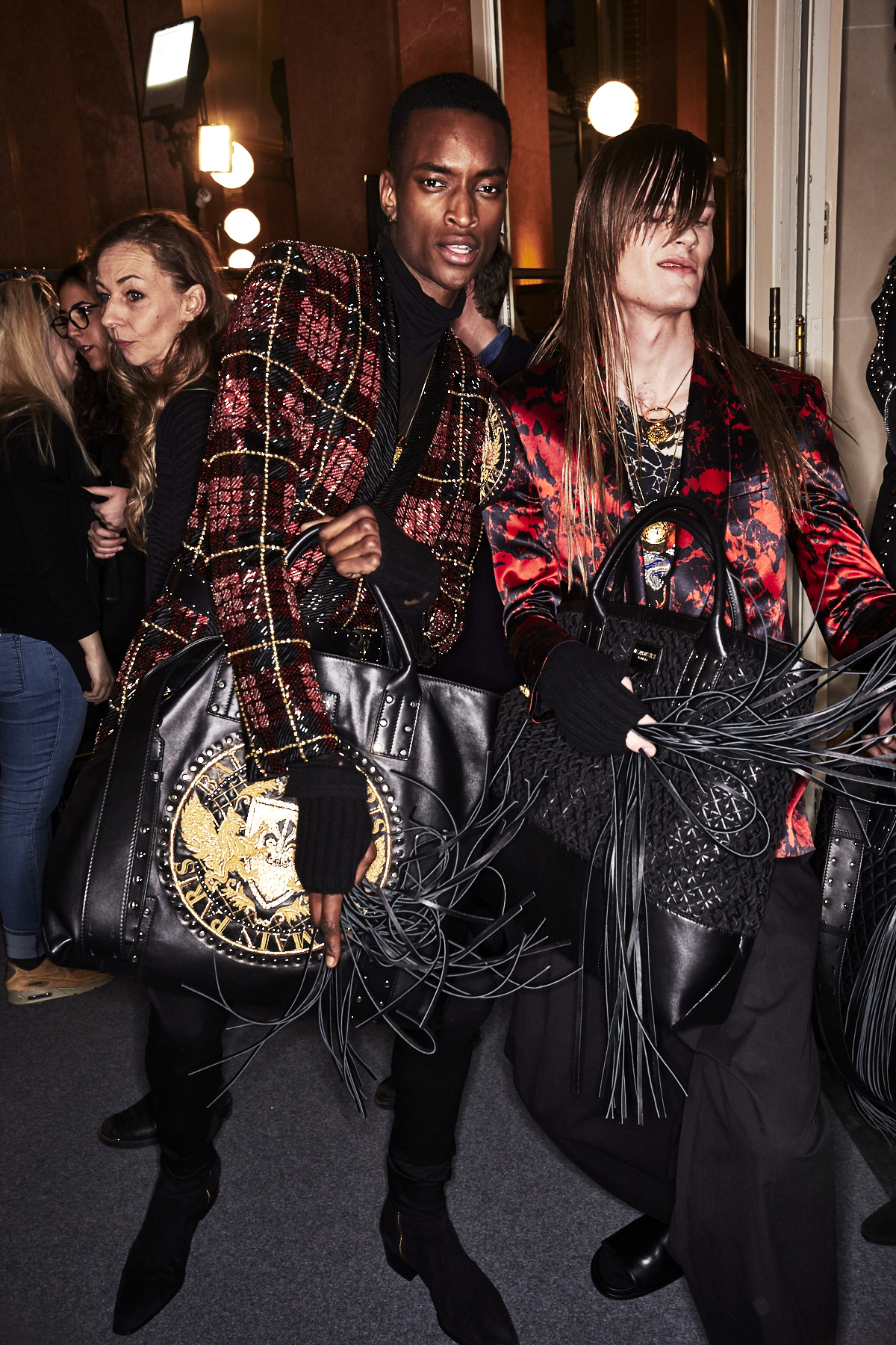 Balmain Fall 17 Men Fashion Show Paris Backstage