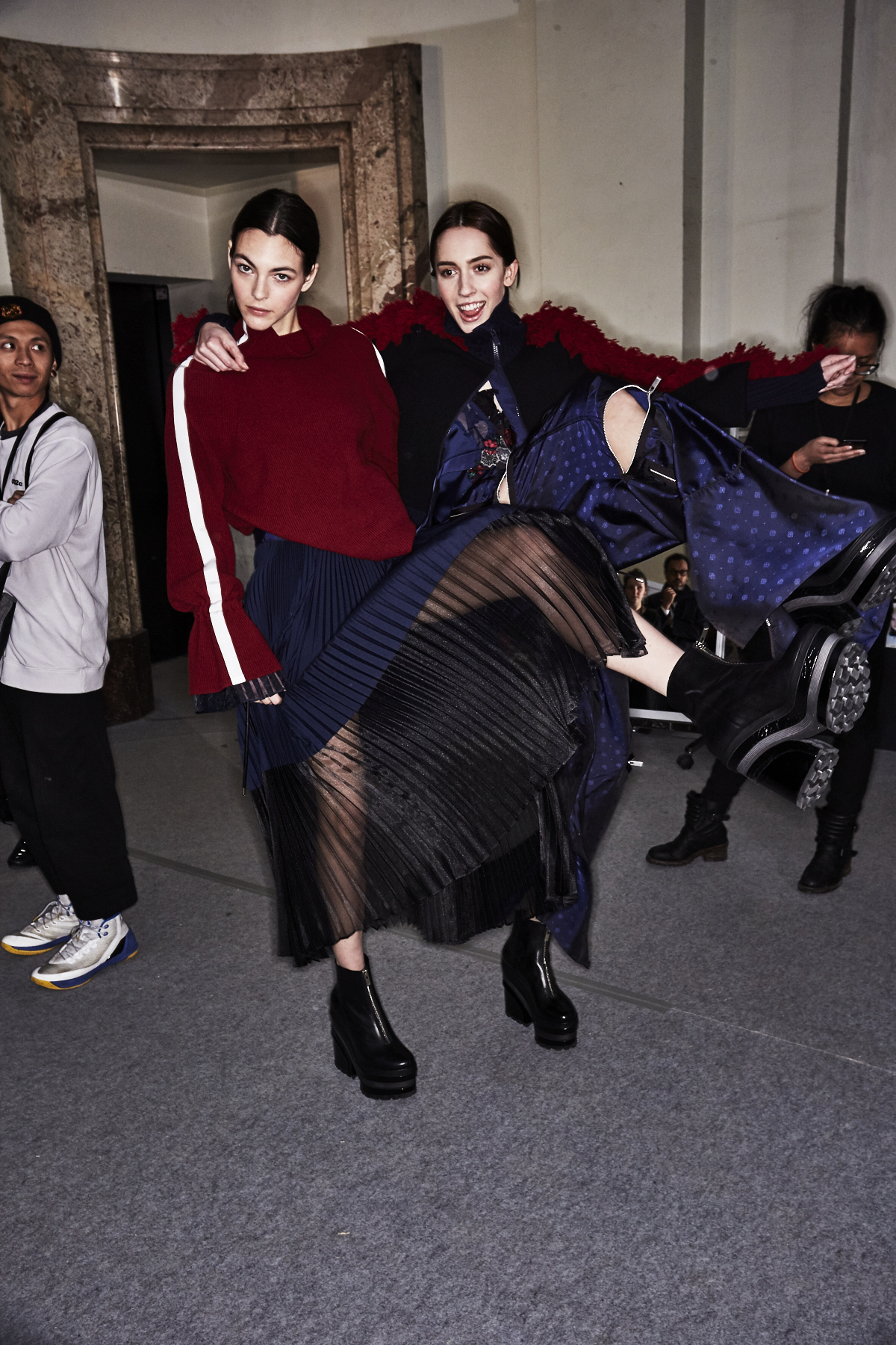 Sacai AW1718 Fashion Show Paris Backstage