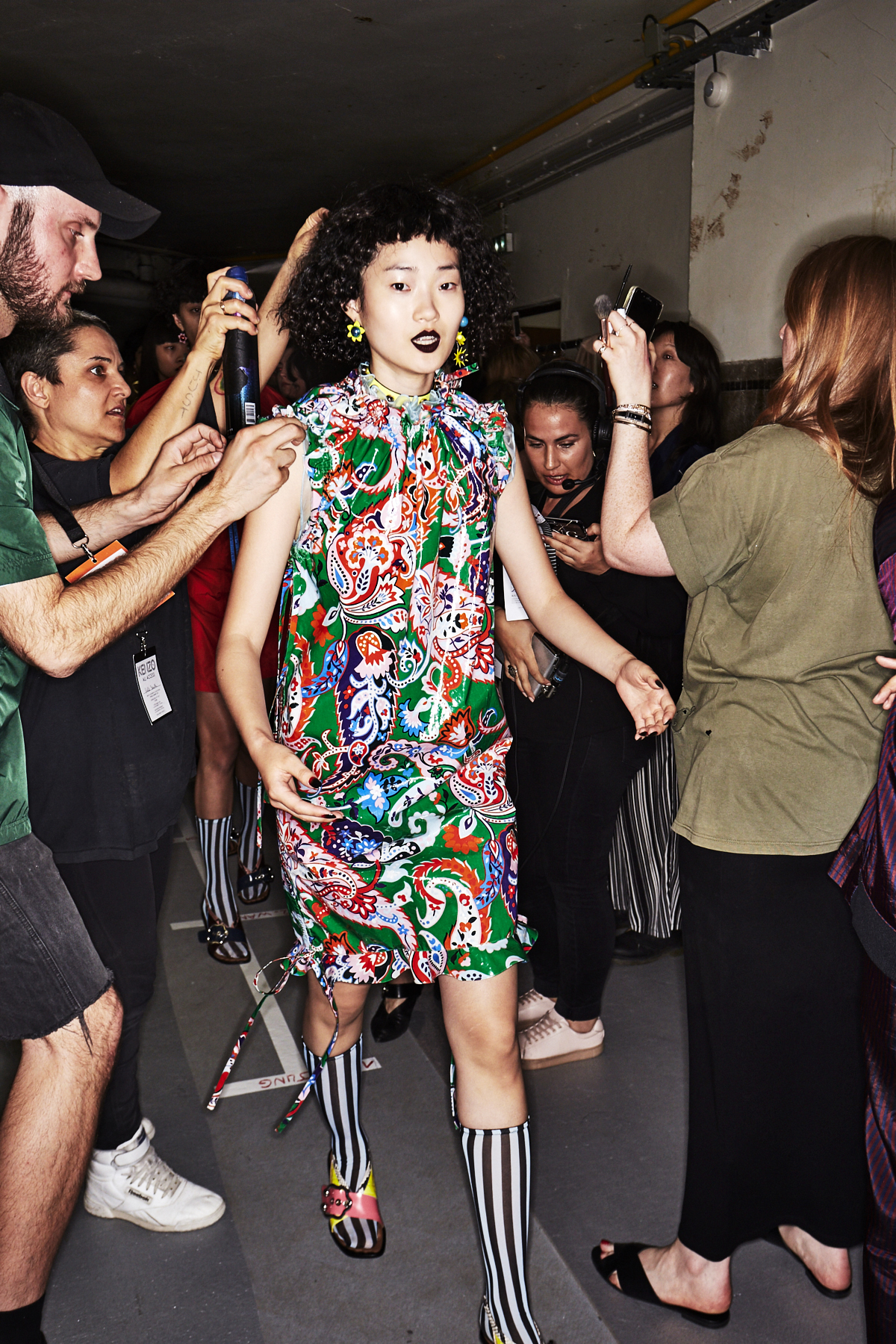 Kenzo SS18 Women Fashion Show Paris Backstage