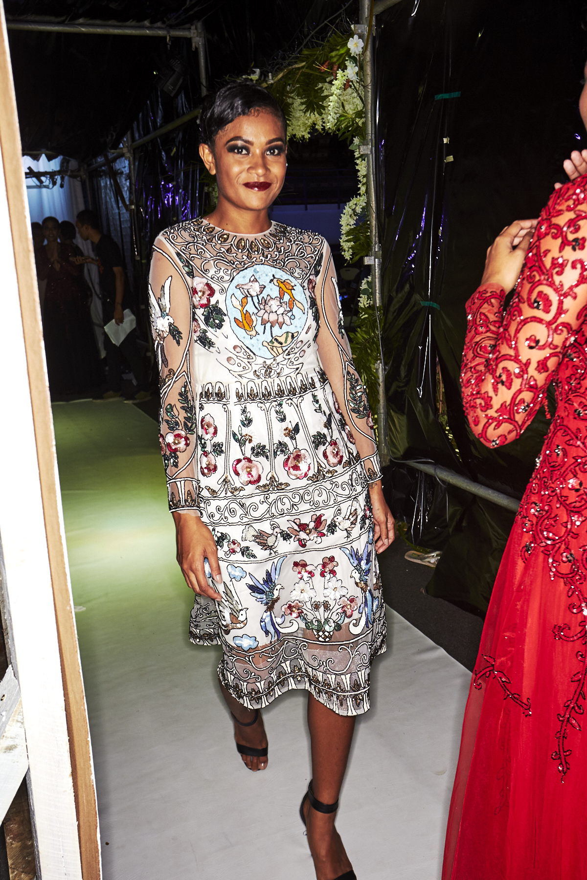 Tung Vu from Vietnam Resort Luxe 2018 Fashion Show Suva, Fiji Backstage