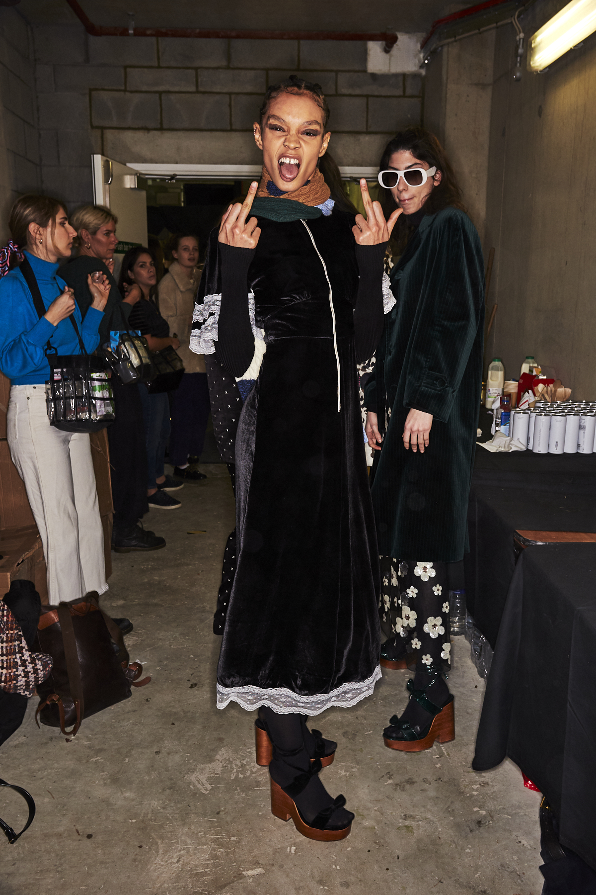 Alexa Chung AW1920 Fashion Show London Backstage