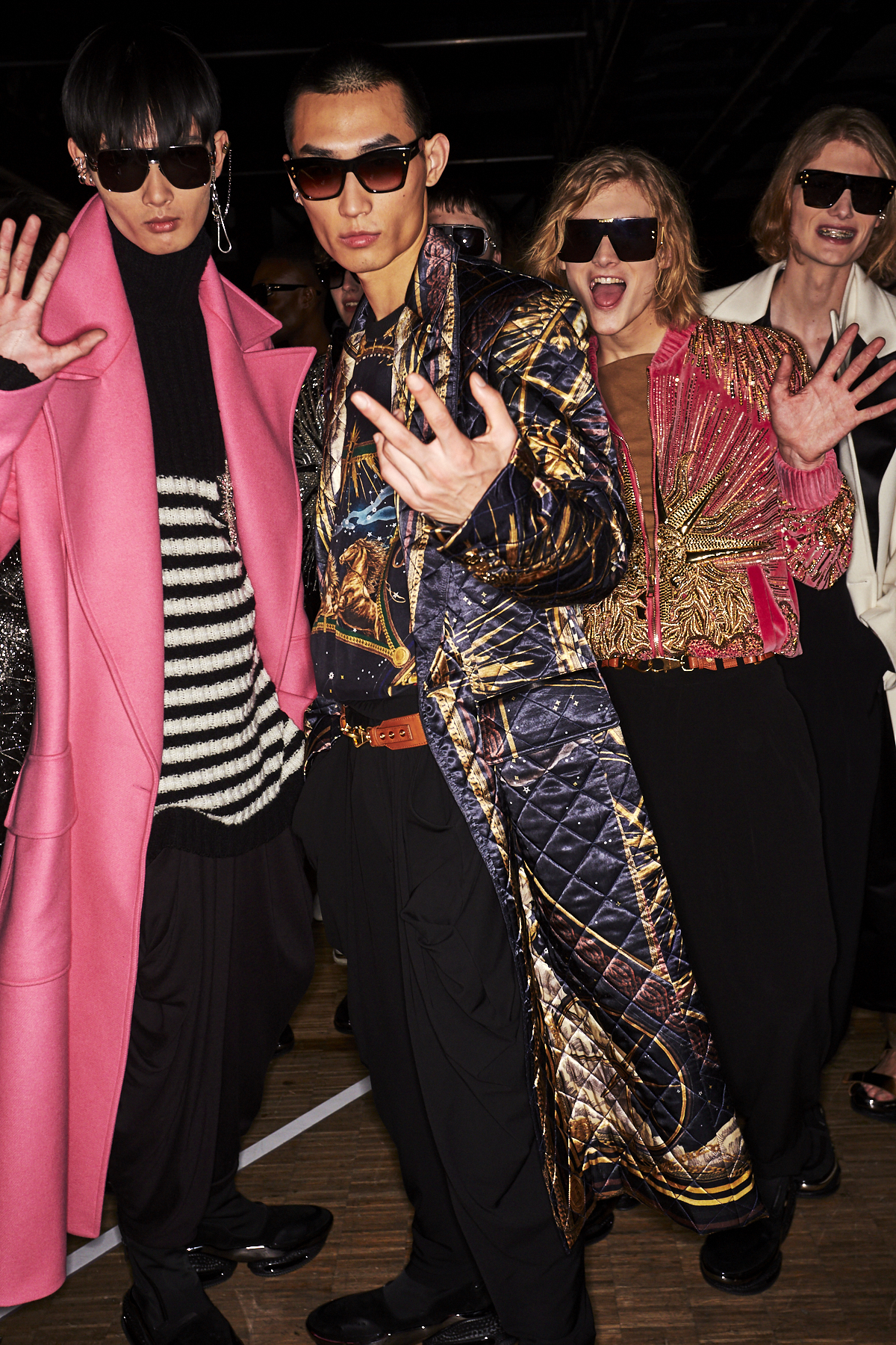 Balmain AW2021 Men Fashion Show Paris Backstage