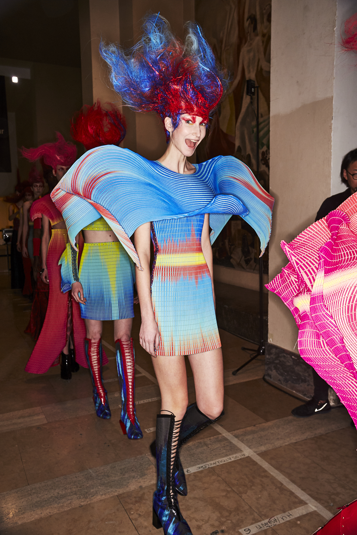 Yuima Nakazato SS20 Paris Haute Couture Fashion Show Backstage