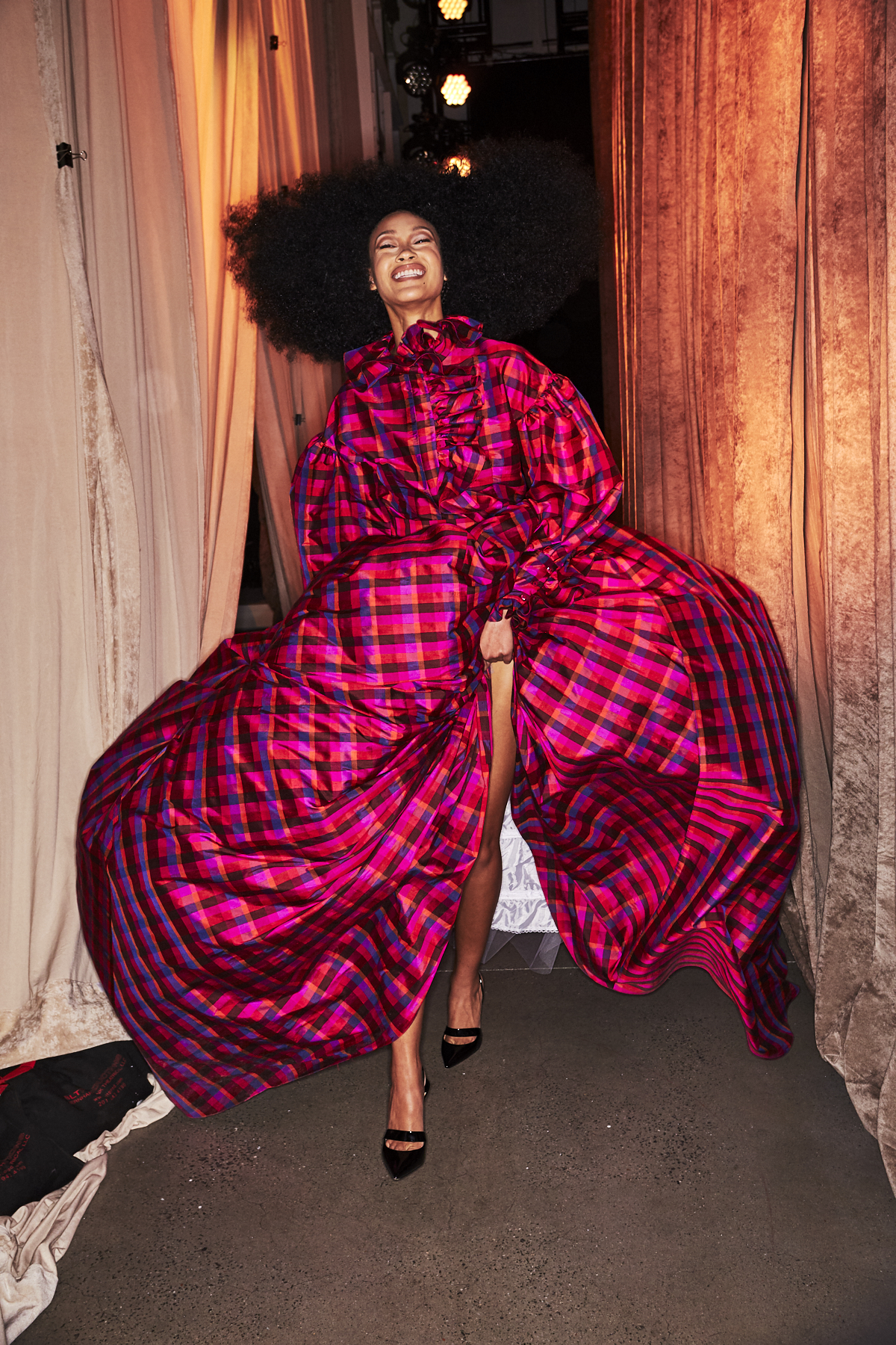 Christopher John Rogers AW2021 Fashion Show New York Backstage