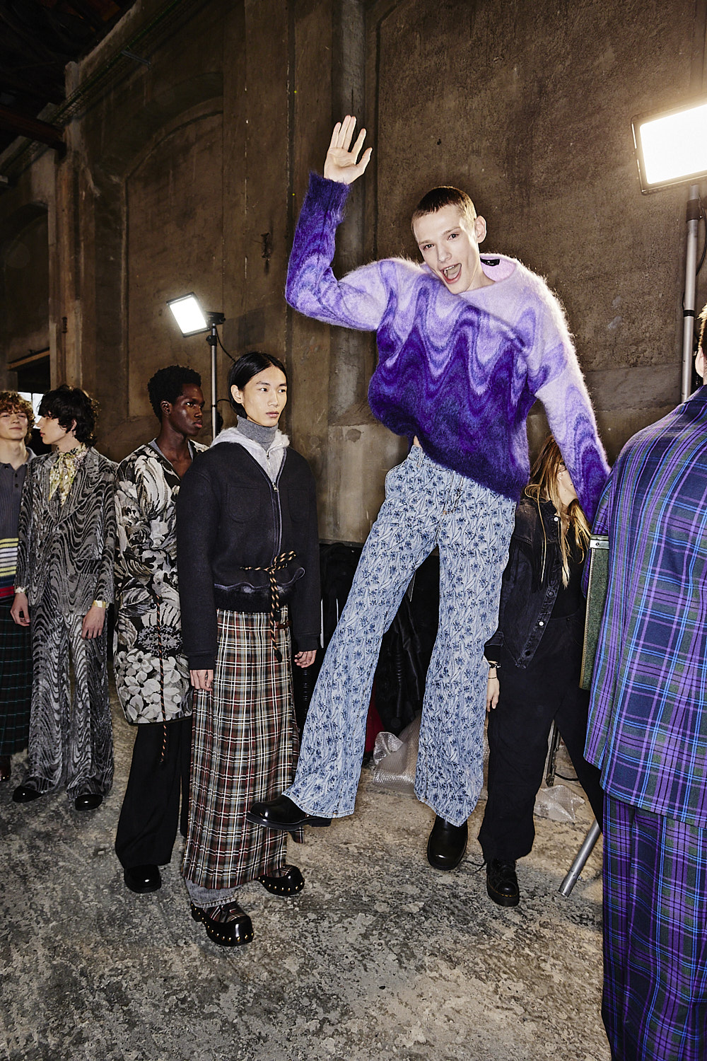 Etro AW2324 Men Fashion Show Milan Backstage