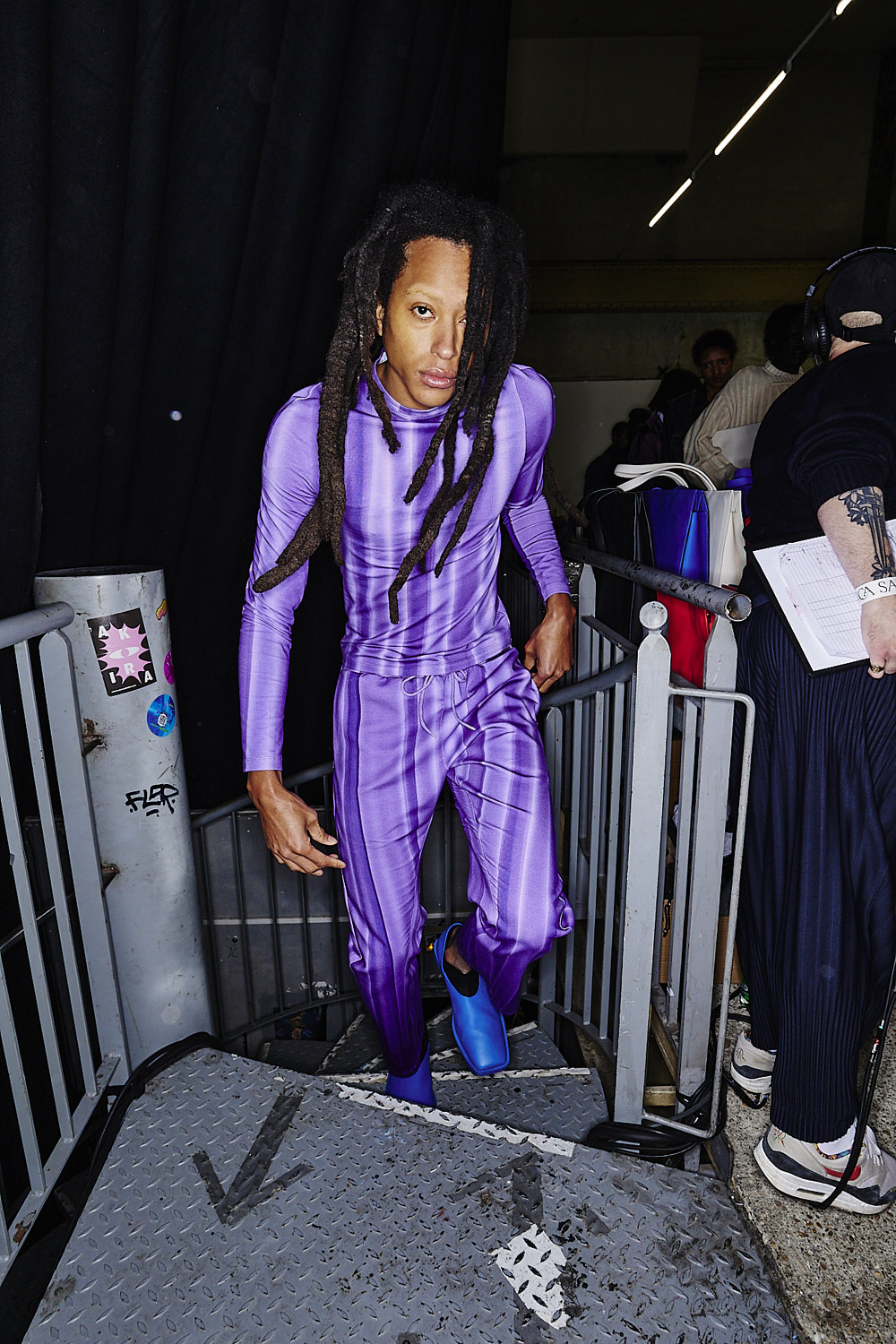 Bianca Saunders Aw2324 Fashion Show Paris Backstage