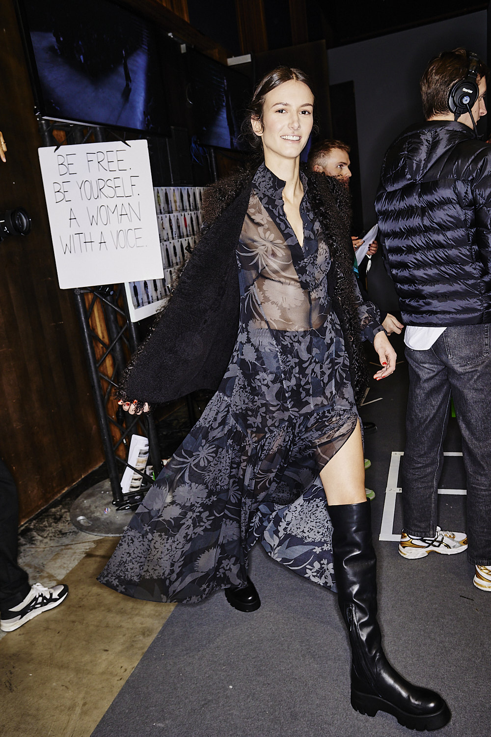 Akris AW23 Fashion Show Paris Backstage