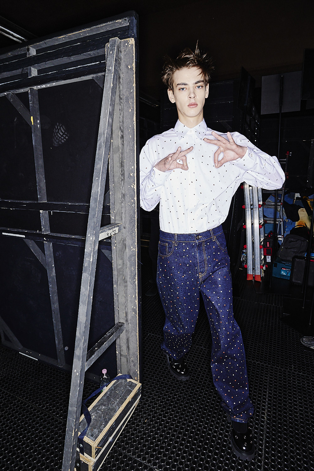 MSGM AW2425 Men Fashion Show Milan Backstage