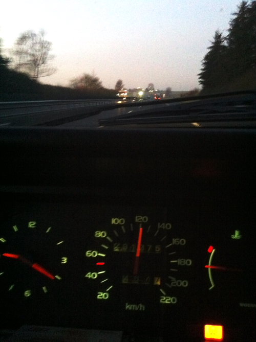 Early morning drive to Paris airport