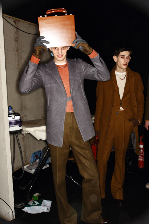 Lanvin AW12 Men Fashion Show Paris Backstage