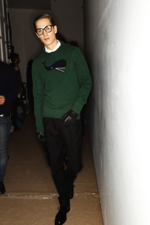 Jil Sander AW12 Men's Fashion Show Milan Backstage