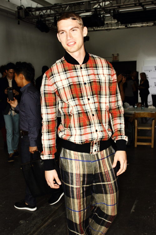 Duckie Brown Men's SS13 Fashion Show New York Backstage