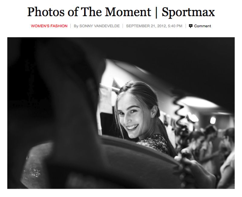My New York Times coverage of Sportmax