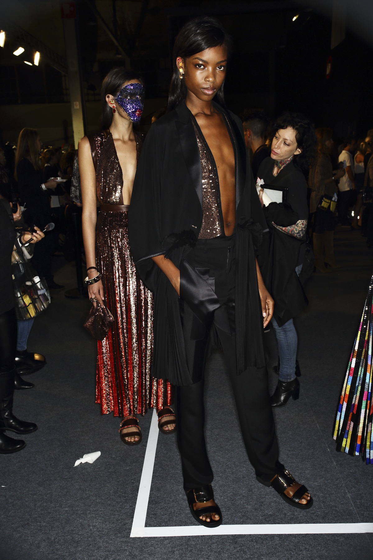 Sonny Vandevelde - Givenchy SS14 Fashion Show Paris Backstage