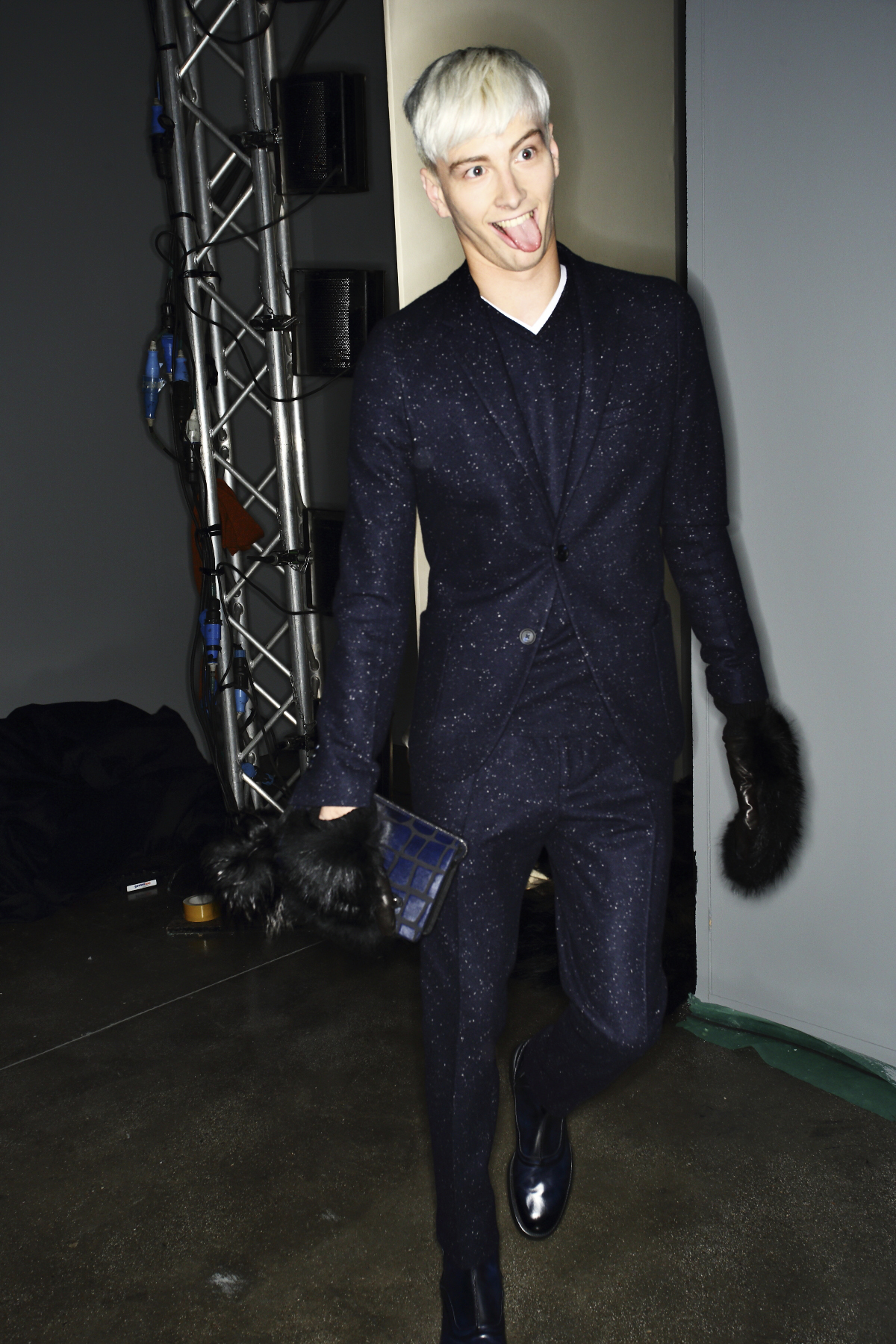 Sonny Vandevelde - Fendi AW14-15 Men Fashion Show Milan Backstage