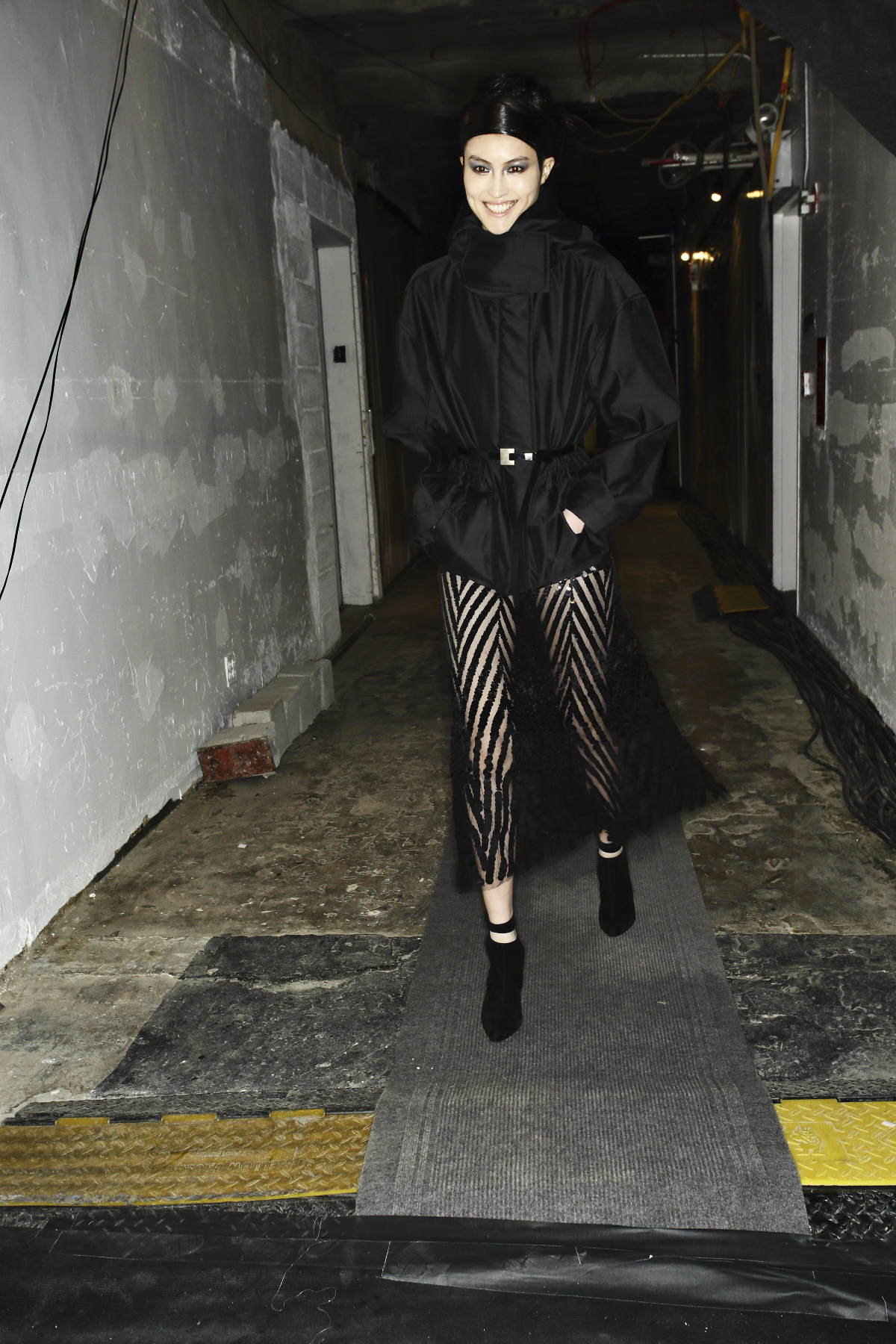 Sonny Vandevelde - Donna Karen AW14-15 Fashion Show New York Backstage