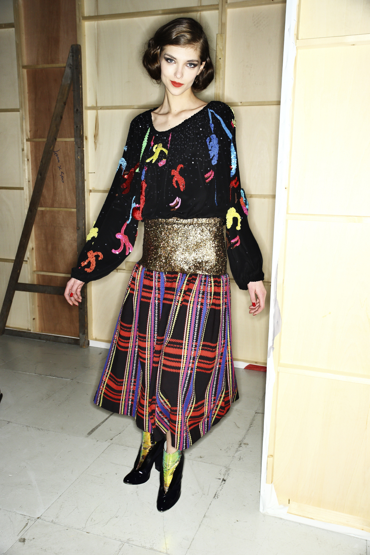 Sonny Vandevelde - Tsumori Chisato AW14-15 Fashion Show Paris Backstage
