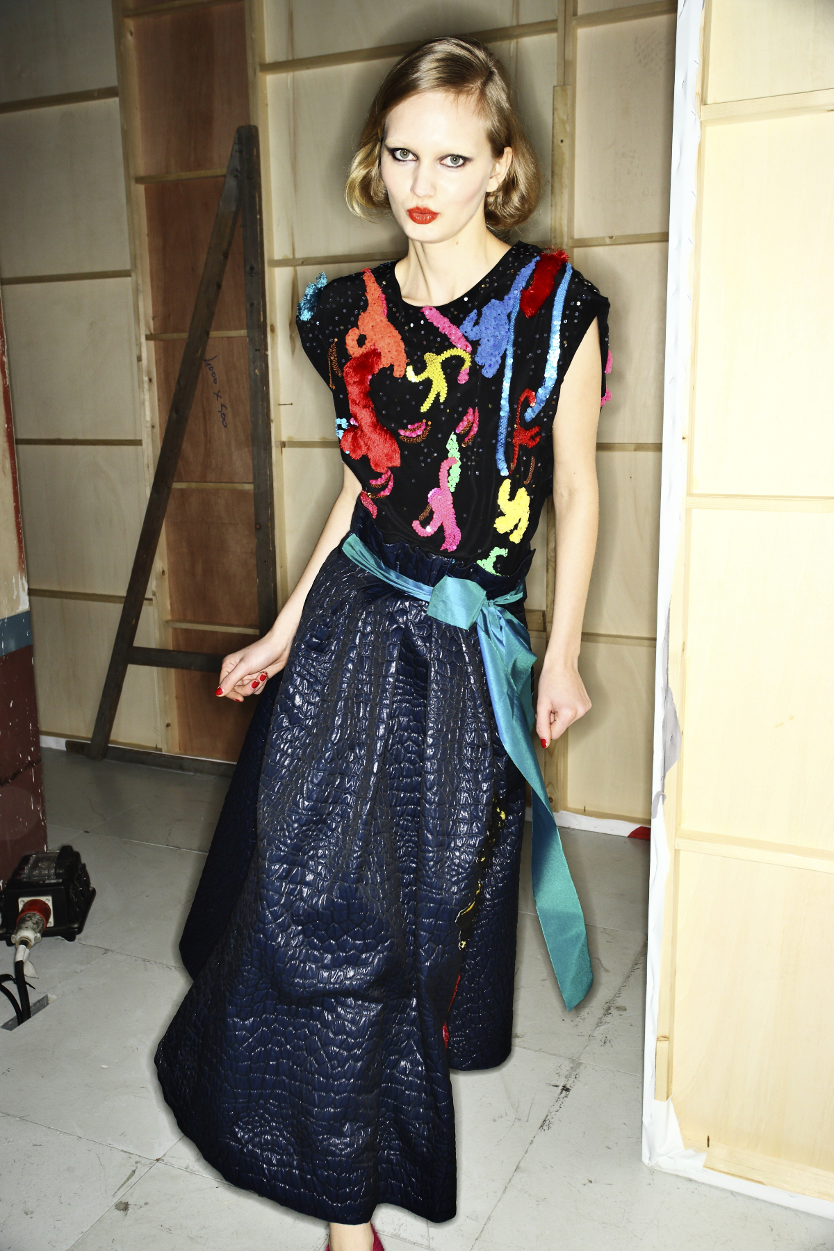 Sonny Vandevelde - Tsumori Chisato AW14-15 Fashion Show Paris Backstage