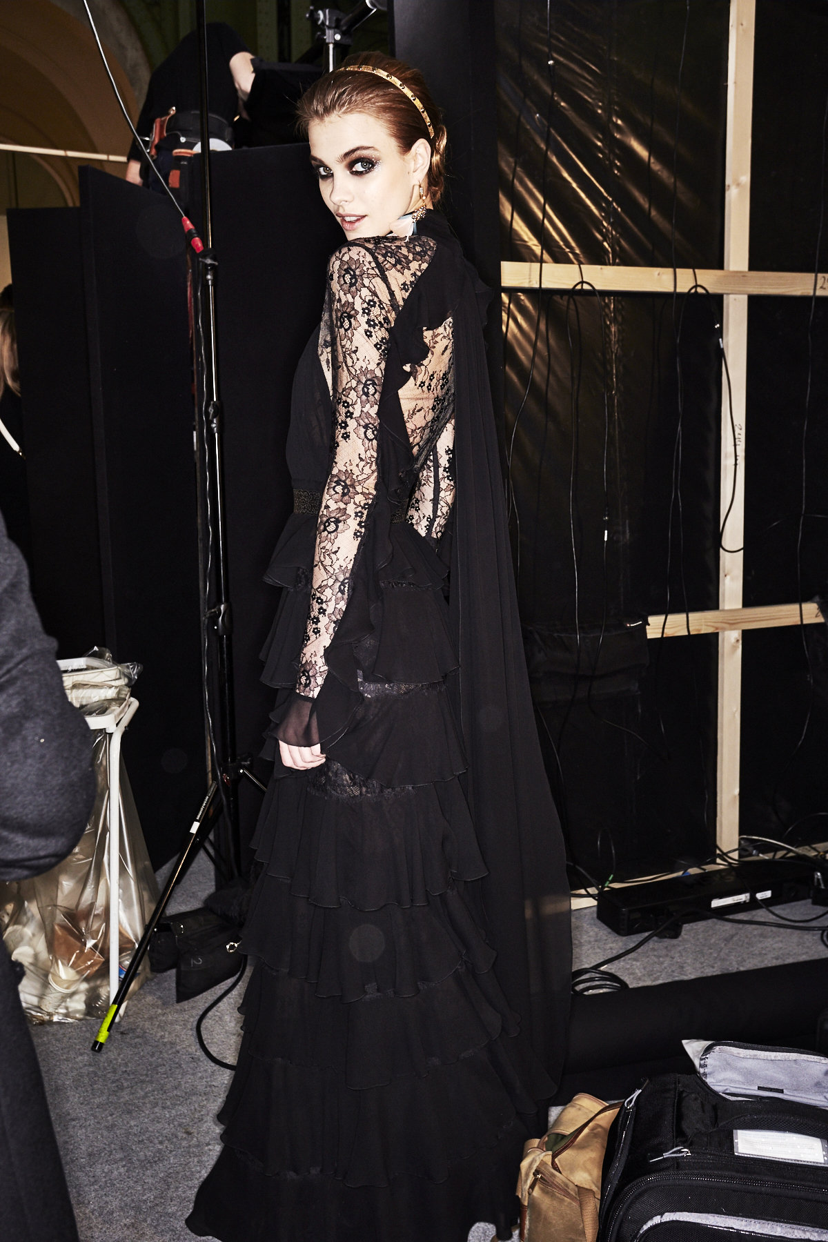 Sonny Vandevelde - Elie Saab AW1718 Fashion Show Paris Backstage