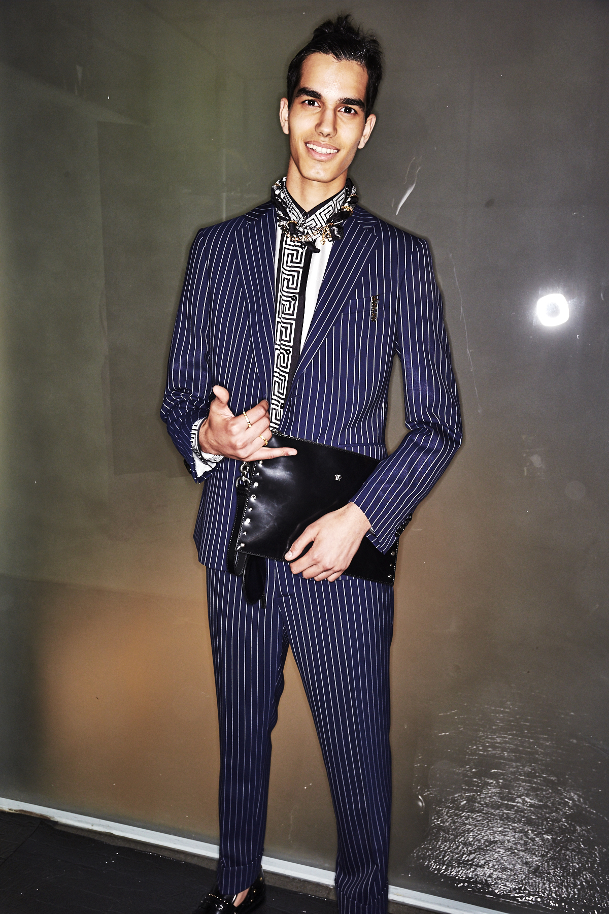 Sonny Vandevelde - Versace SS18 Men Fashion Show Milan Backstage