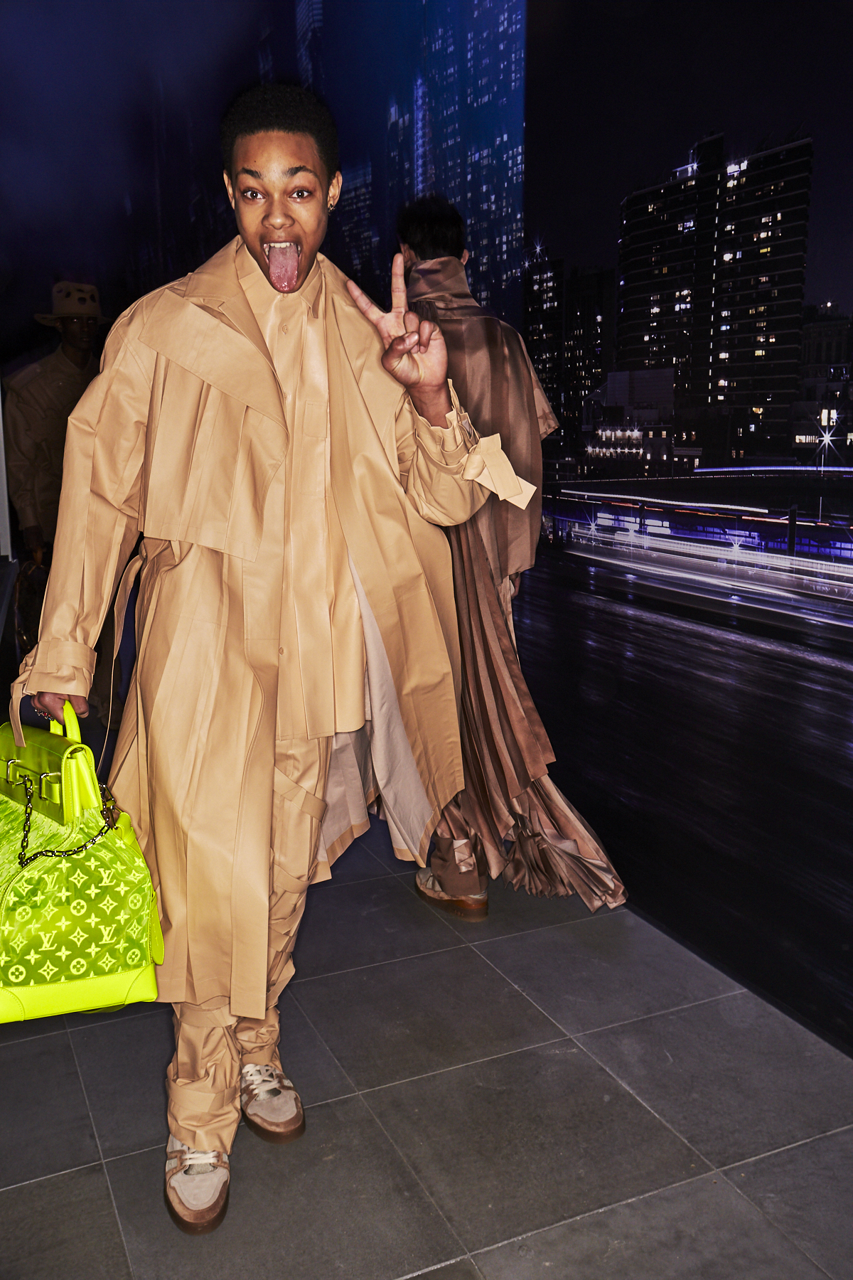 Sonny Vandevelde - Louis Vuitton AW19 Men Fashion Show Paris Backstage