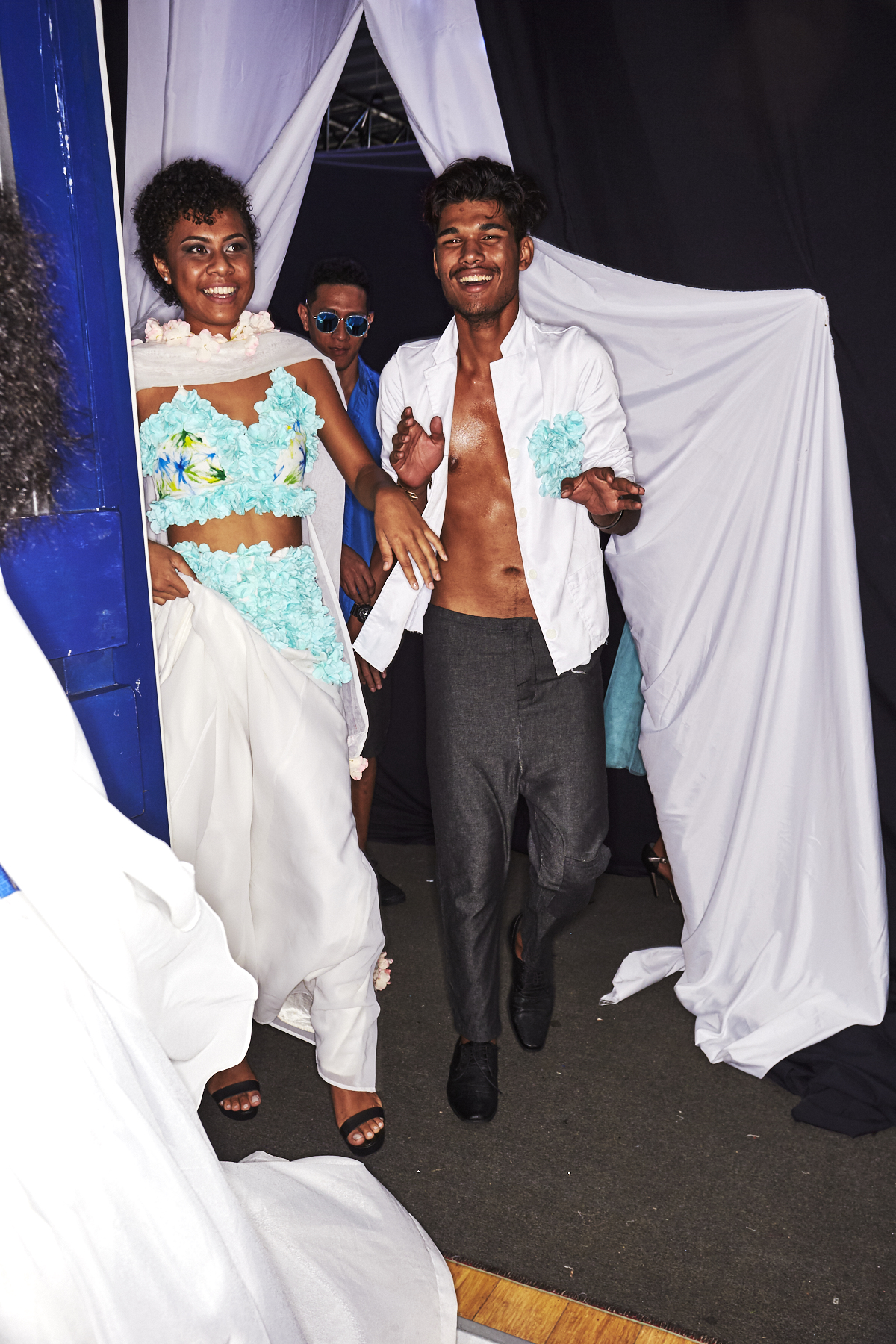 Highlight of the High School Students Fashion Show, Fiji Fashion Week, Suva Backstage